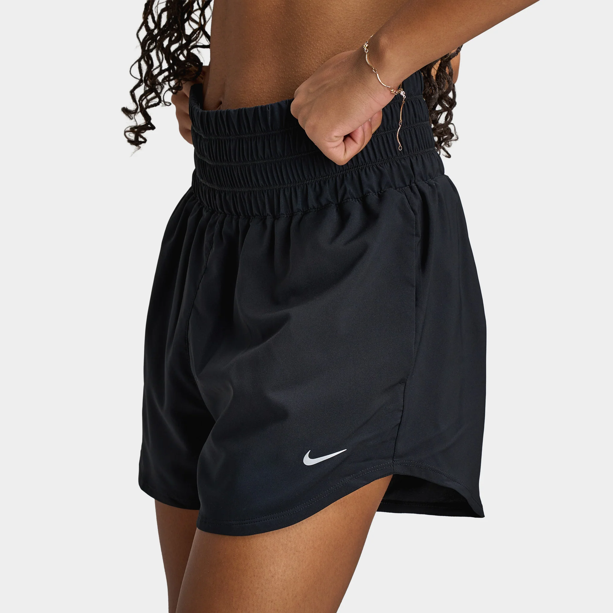 Nike One Women's Dri-FIT Ultra High-Waisted 3" Brief-Lined Shorts / Black - Image 5