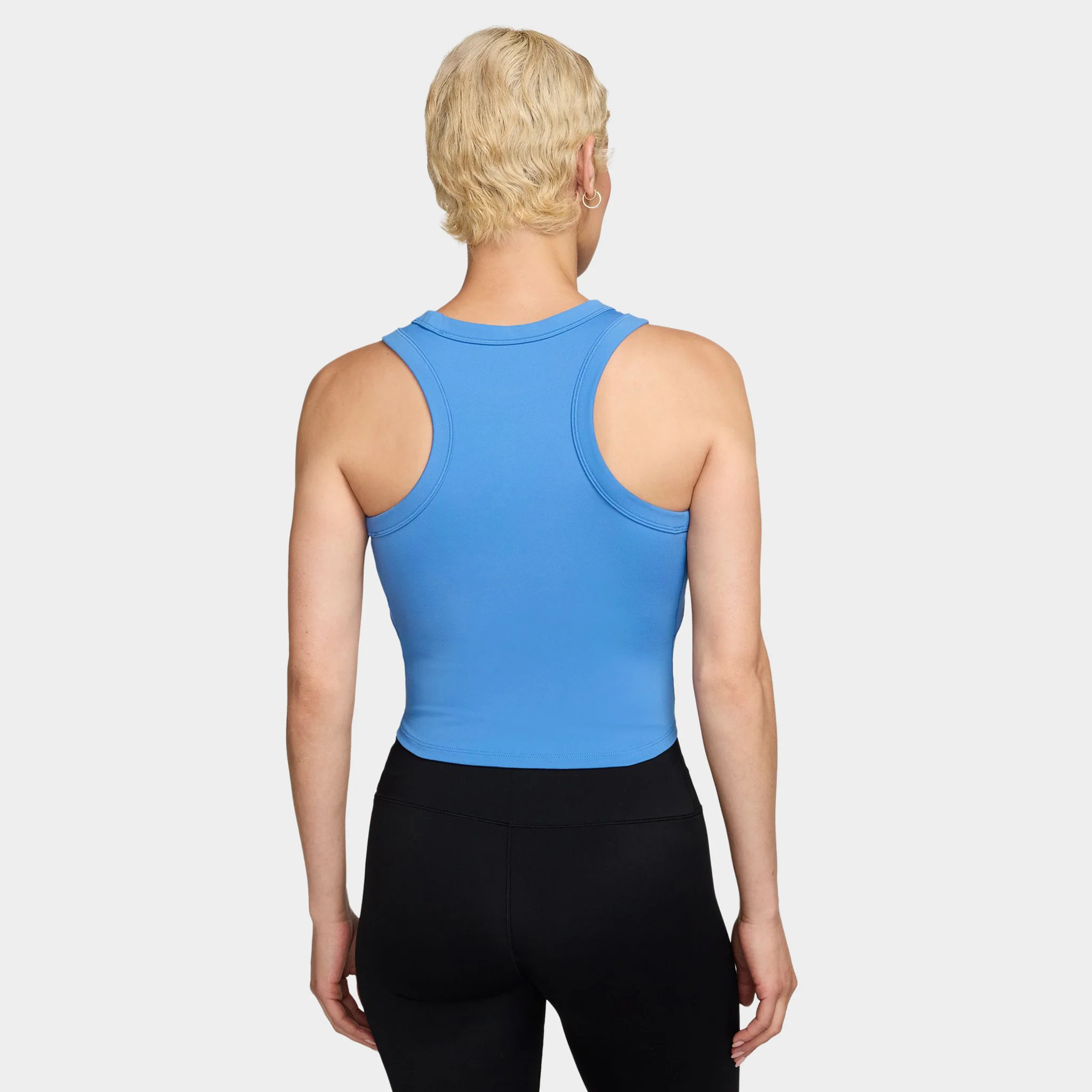 Nike One Women's Fitted Crop Tank / University Blue / White - Image 2
