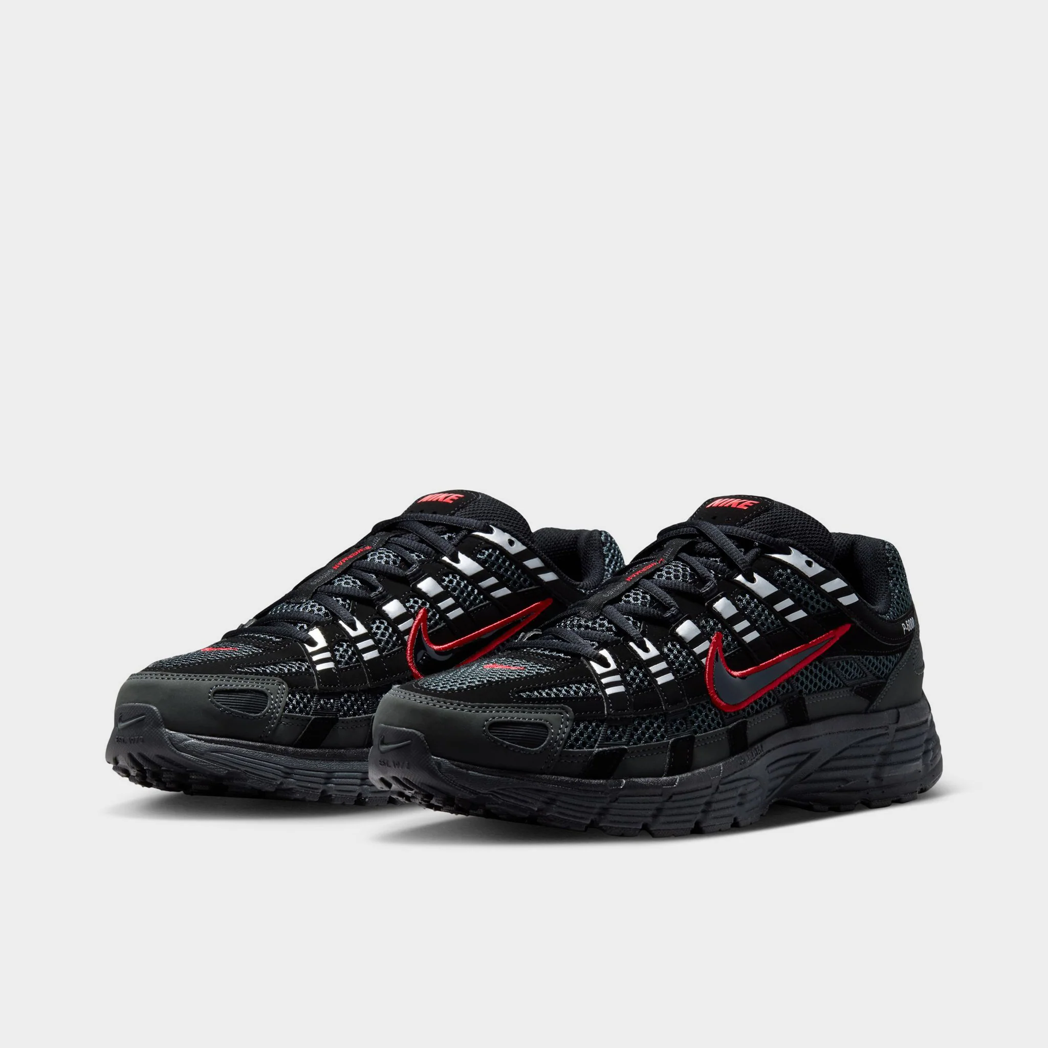 Nike P-6000 Dark Smoke Grey / Black - Metallic Silver - Image 2