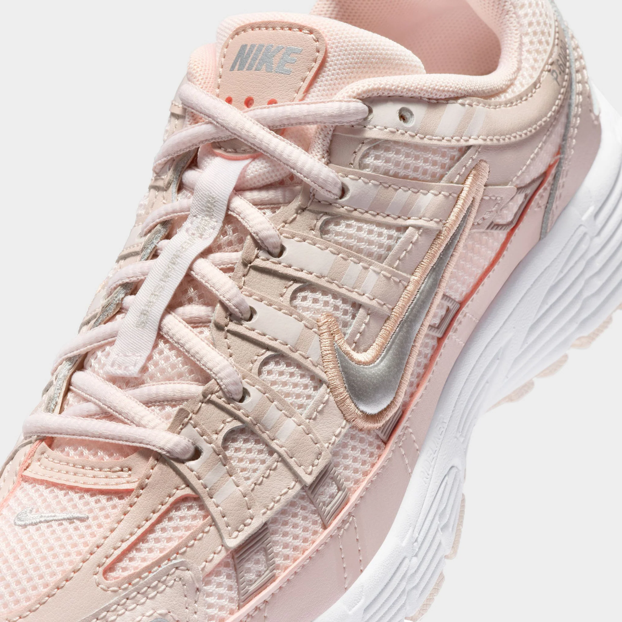Nike P-6000 GS Silt Red / Metallic Silver - Light Soft Pink - Image 3