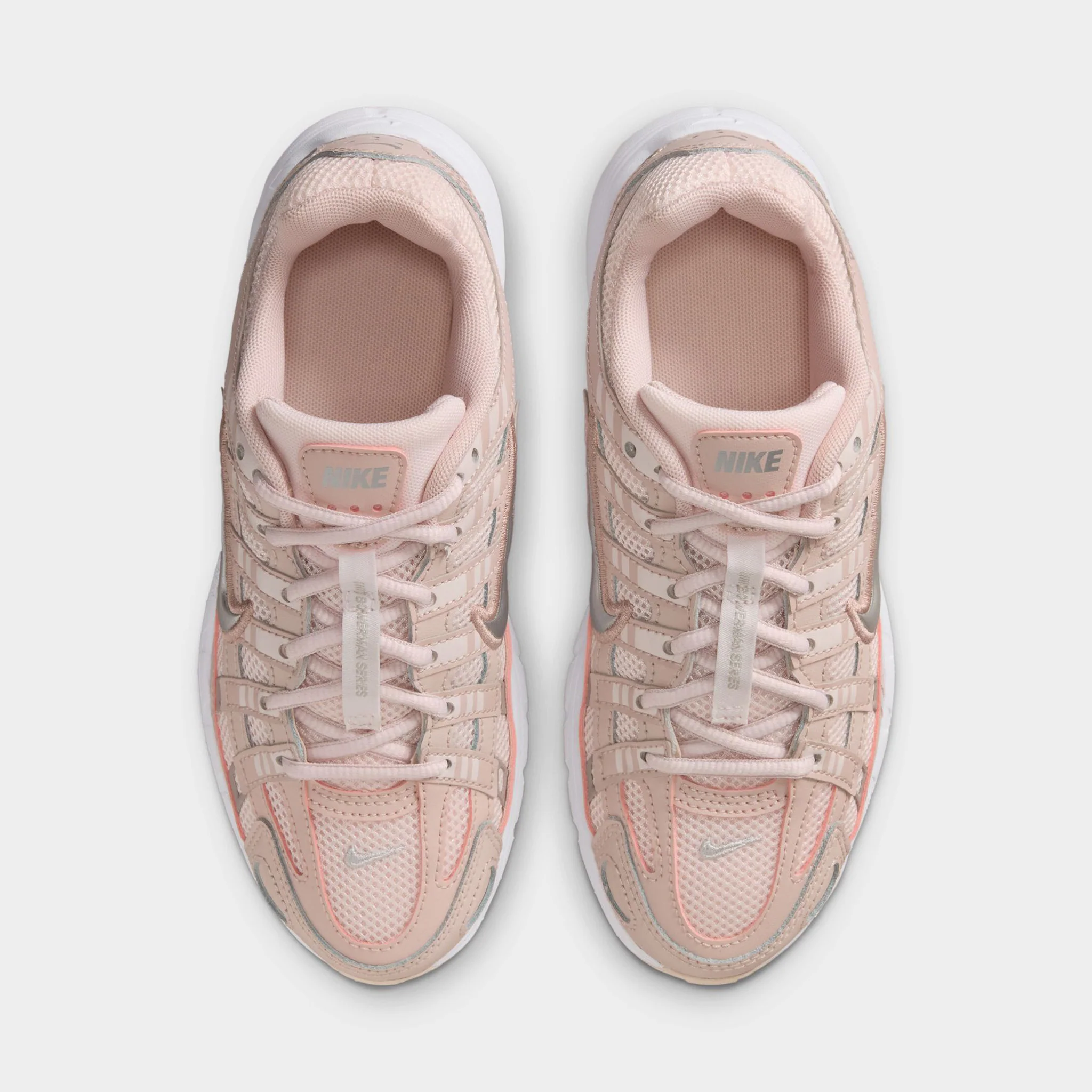 Nike P-6000 GS Silt Red / Metallic Silver - Light Soft Pink - Image 5