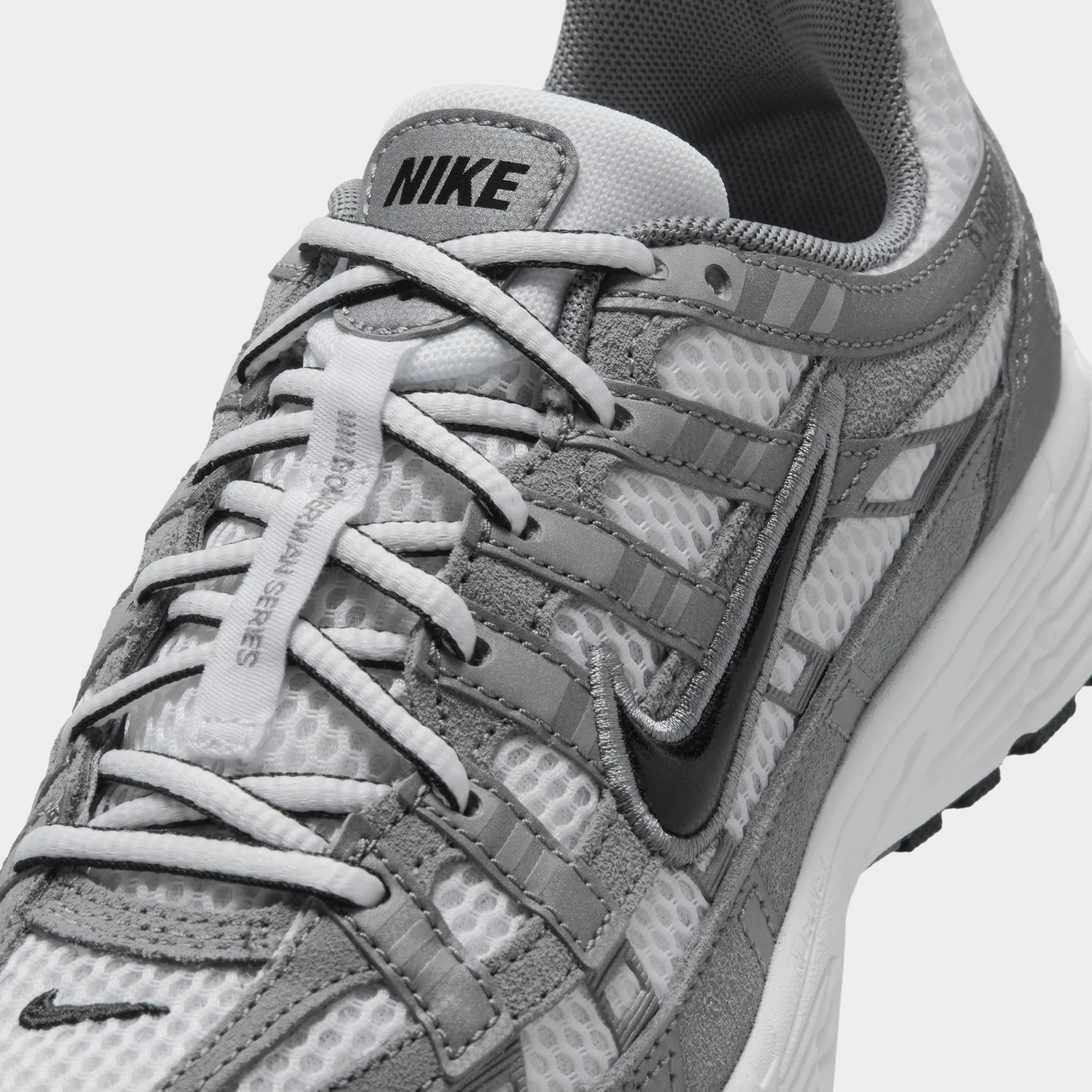 Nike P-6000 GS White / Black - Metallic Cool Grey - Image 3