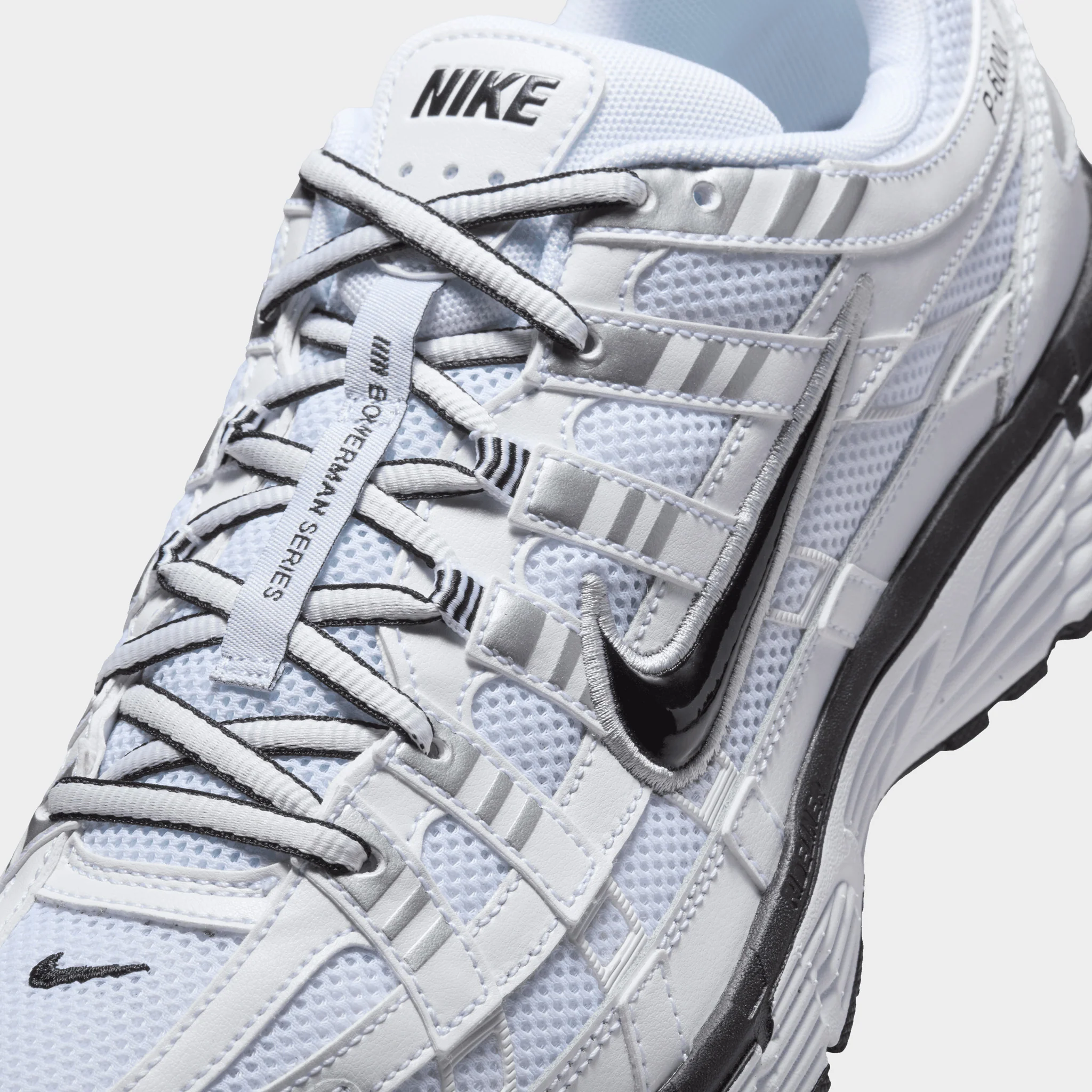Nike P-6000 White / Black - Metallic Silver - Image 3