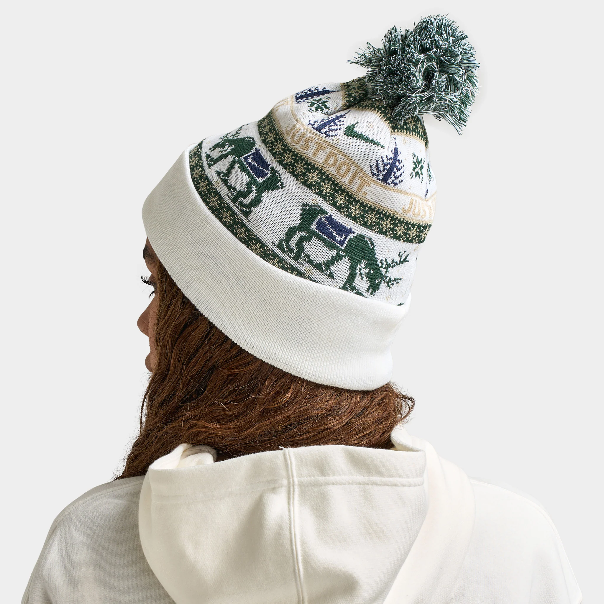 Nike Peak Beanie Sail / Fir - Midnight Navy - Image 2