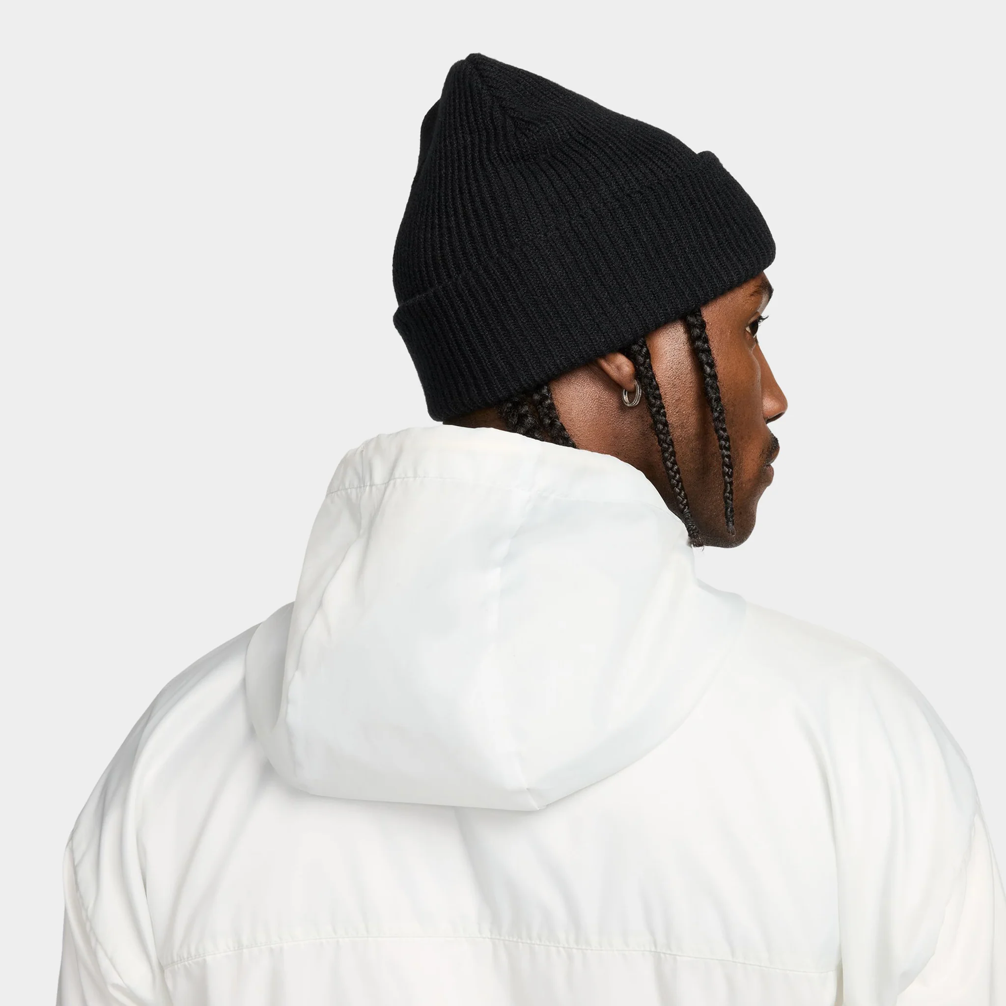 Nike Peak Tall Cuff Futura Beanie Black / Black - Image 2