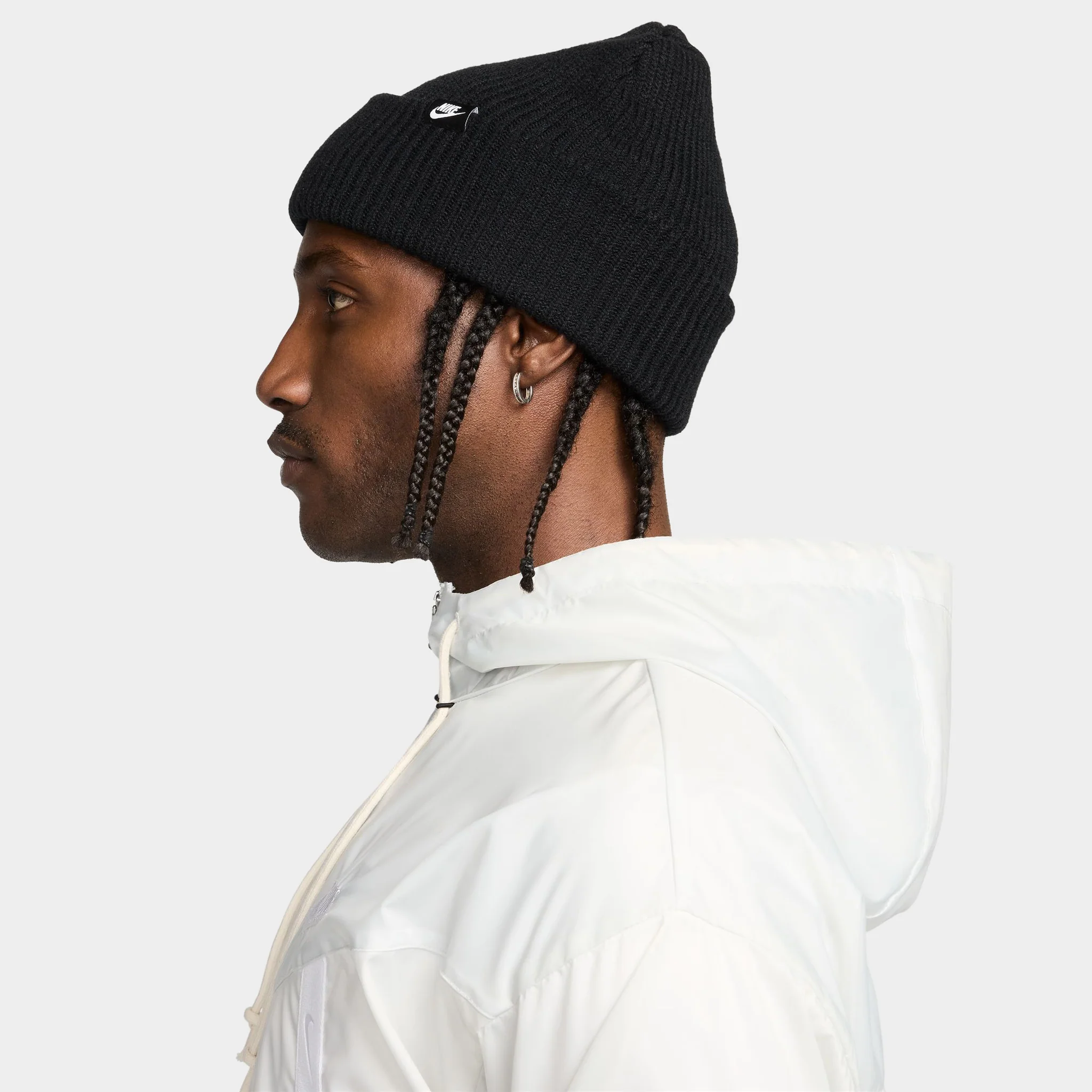 Nike Peak Tall Cuff Futura Beanie Black / Black - Image 3