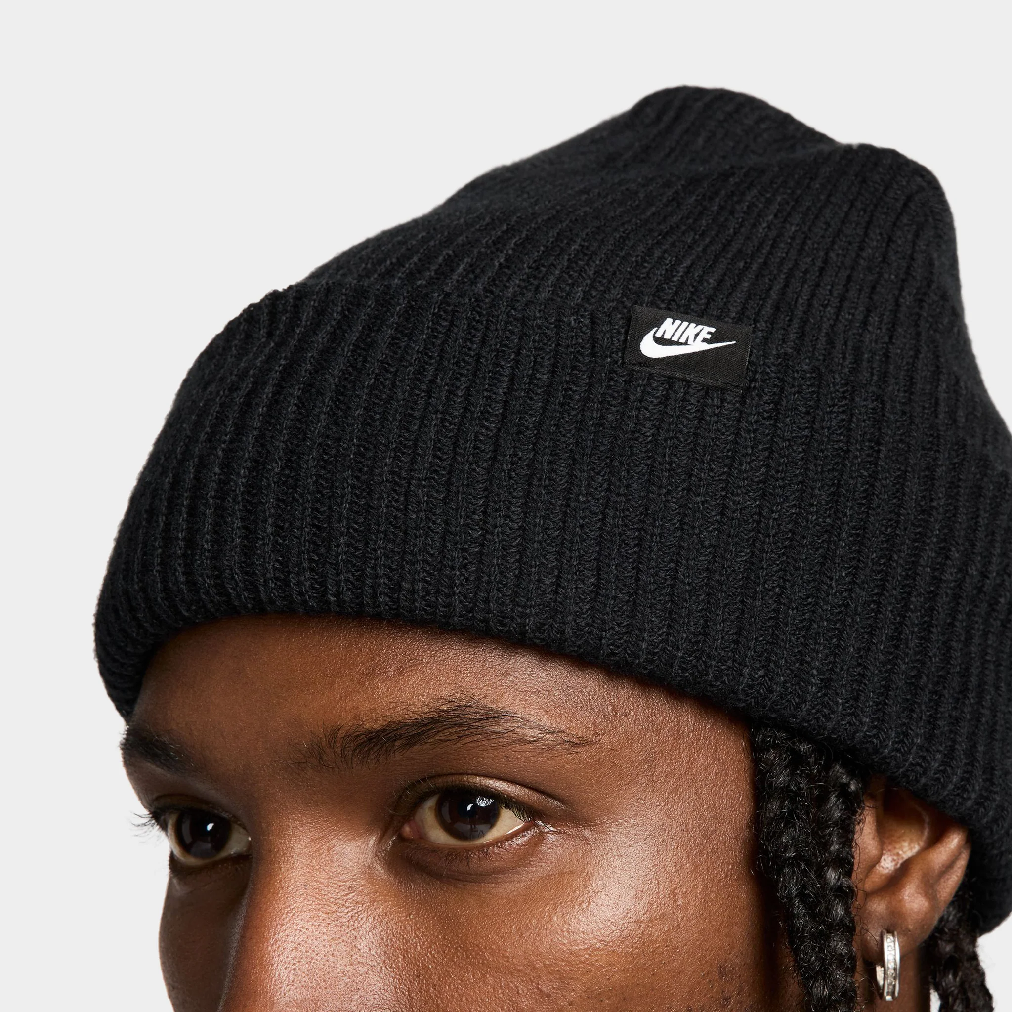 Nike Peak Tall Cuff Futura Beanie Black / Black - Image 4