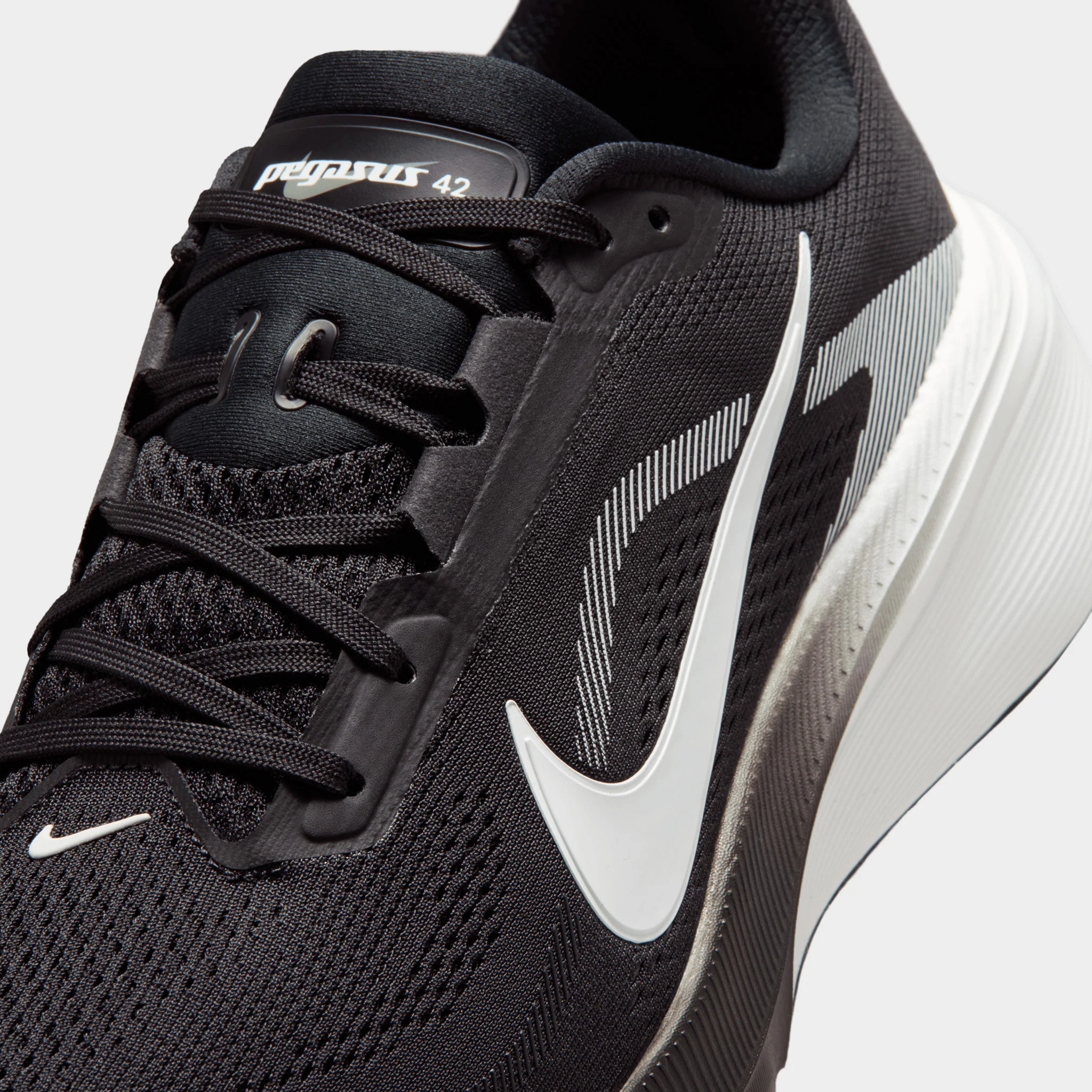 Nike Pegasus 42 Black / White - Photon Dust - Image 3