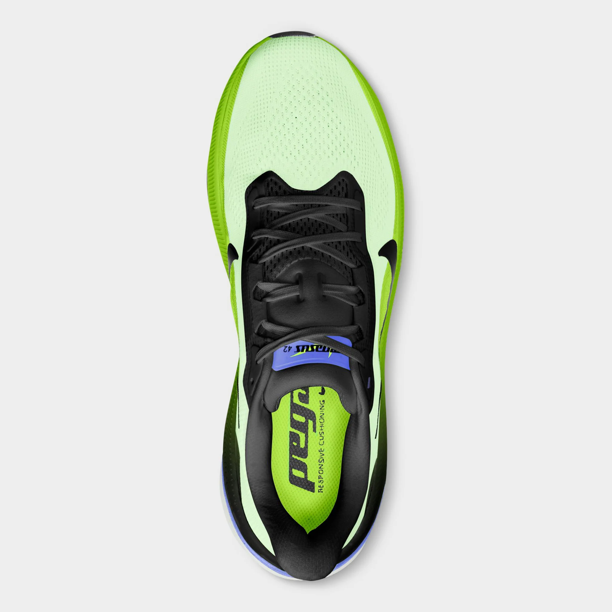 Nike Pegasus 42 Volt Tint / Black Spruce - Sapphire - Image 7