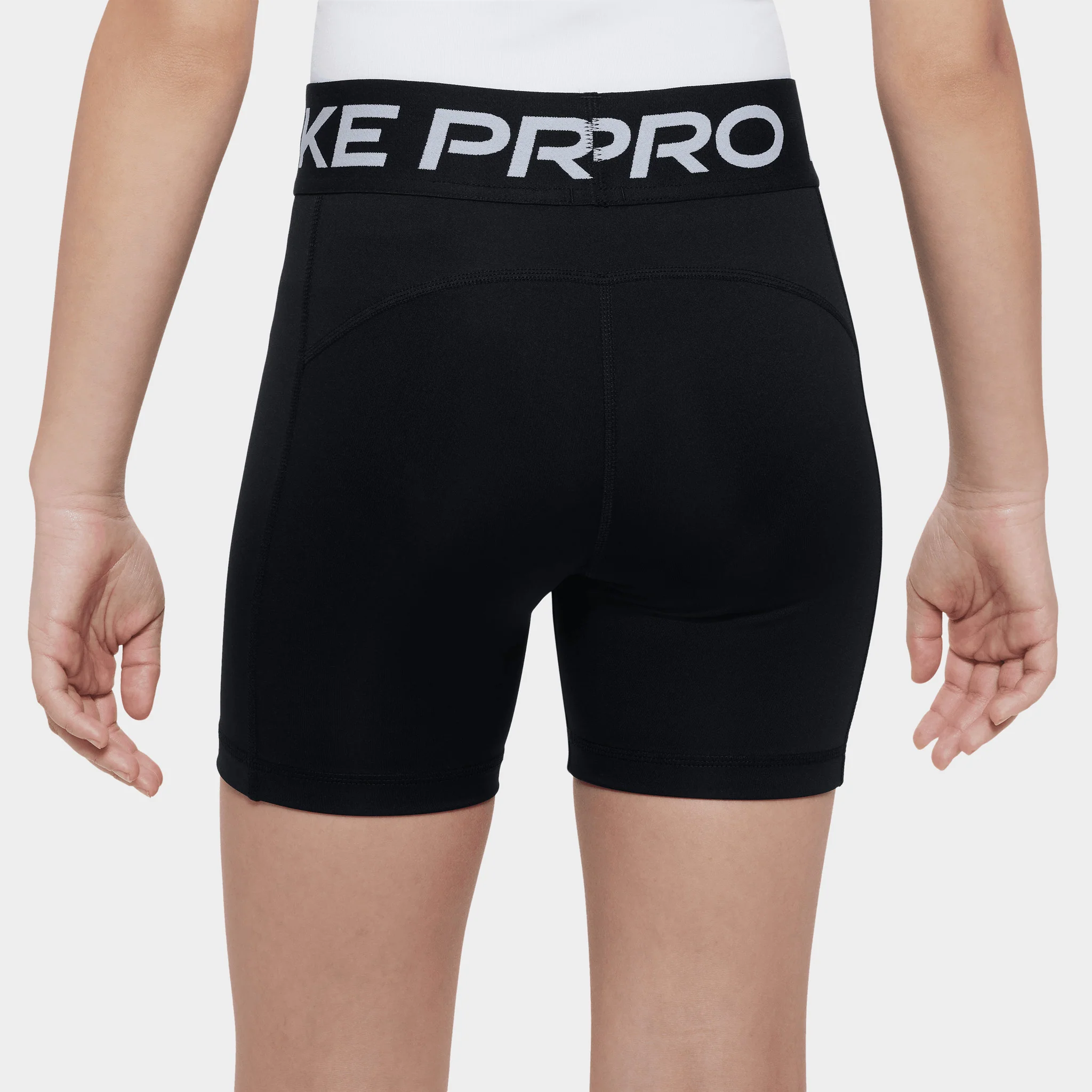 Nike Pro Junior Girls' 5" Dri-FIT Shorts / Black - Image 3