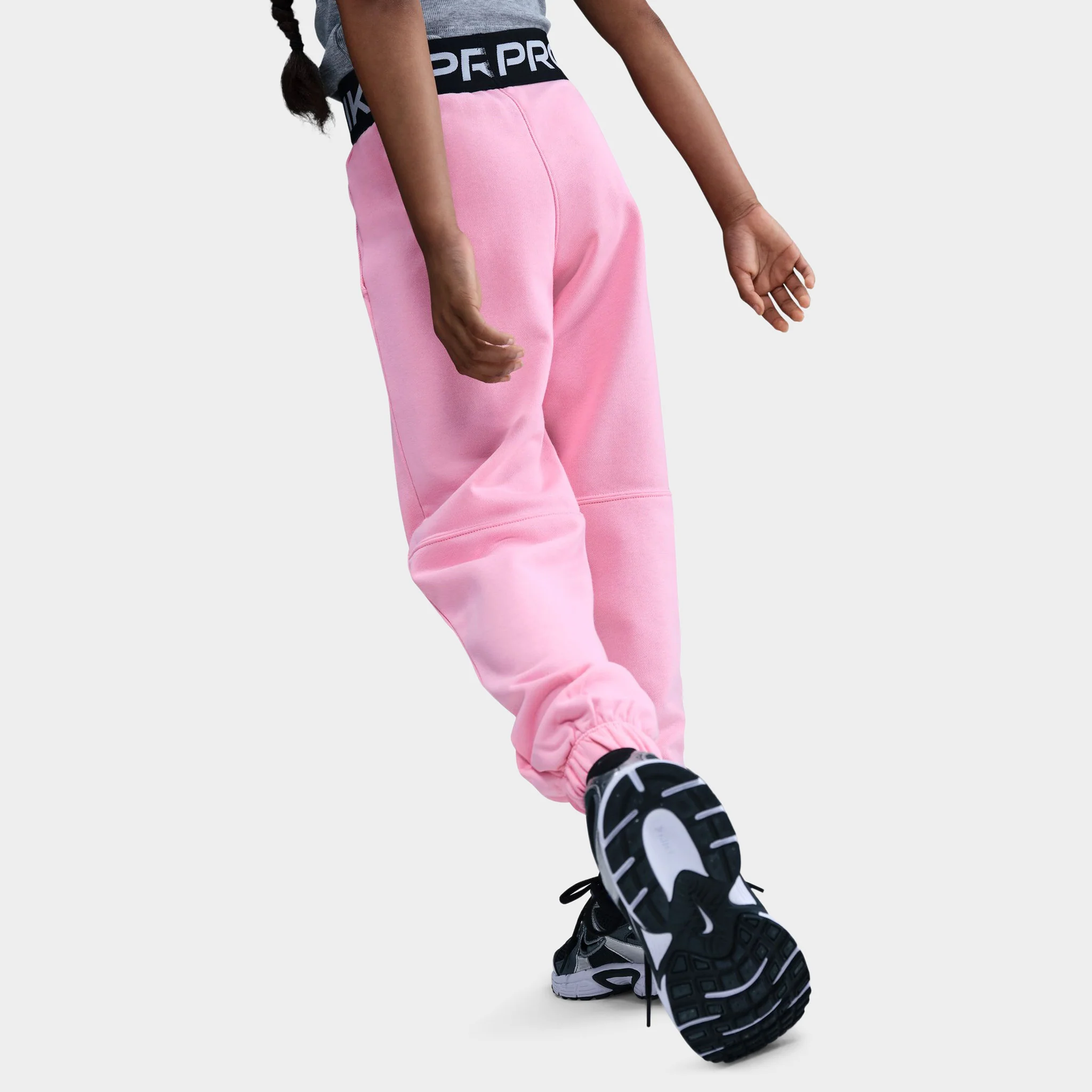 Nike Pro Junior Girls' Dri Fit Fleece Joggers / Med Soft Pink - Image 2