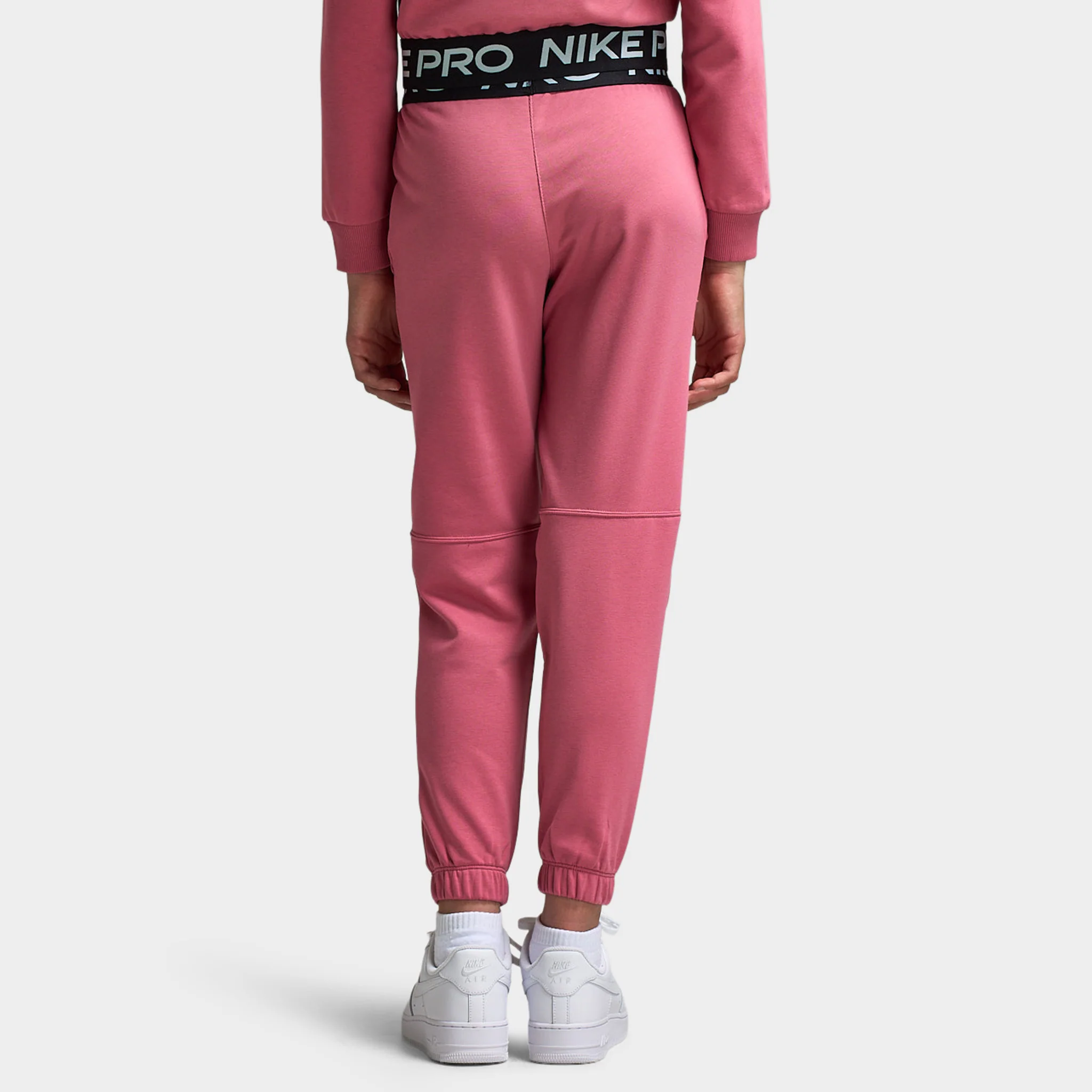 Nike Pro Juniors' Fleece Joggers Peony / Peony - Black - Image 4