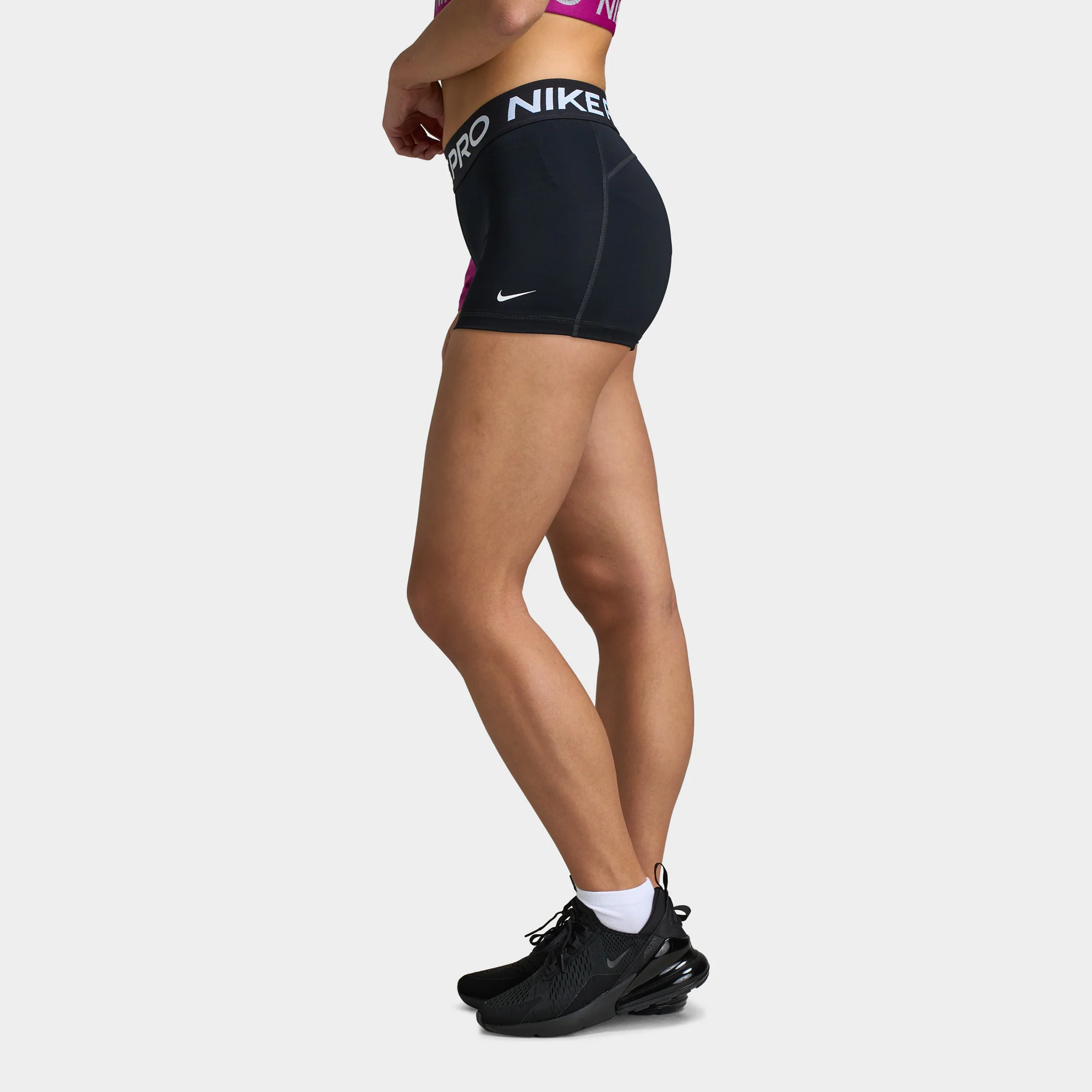 Nike Pro Women's 3" Shorts / Black - Image 4