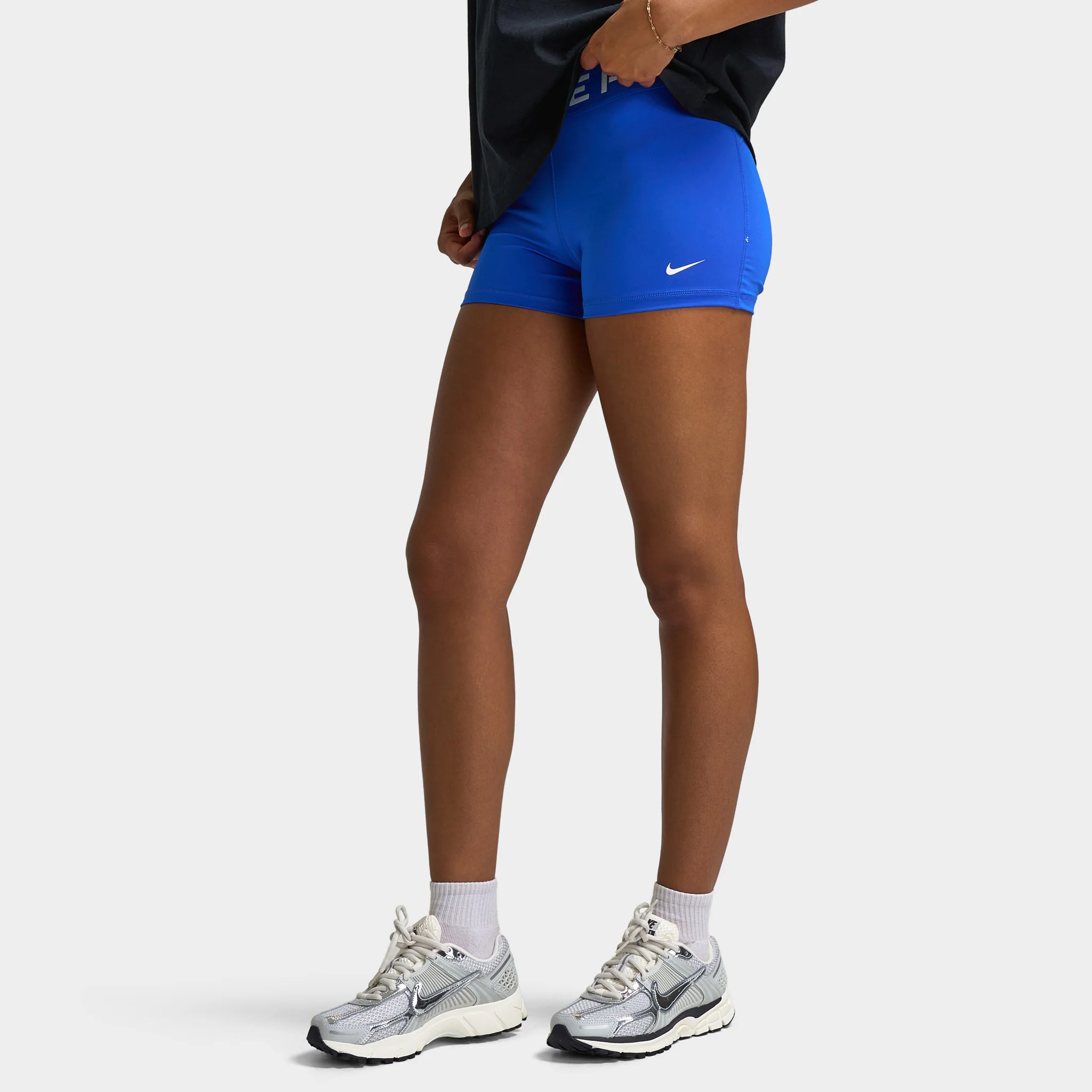 Nike Pro Women's 3" Shorts Hyper Royal / White - Image 4