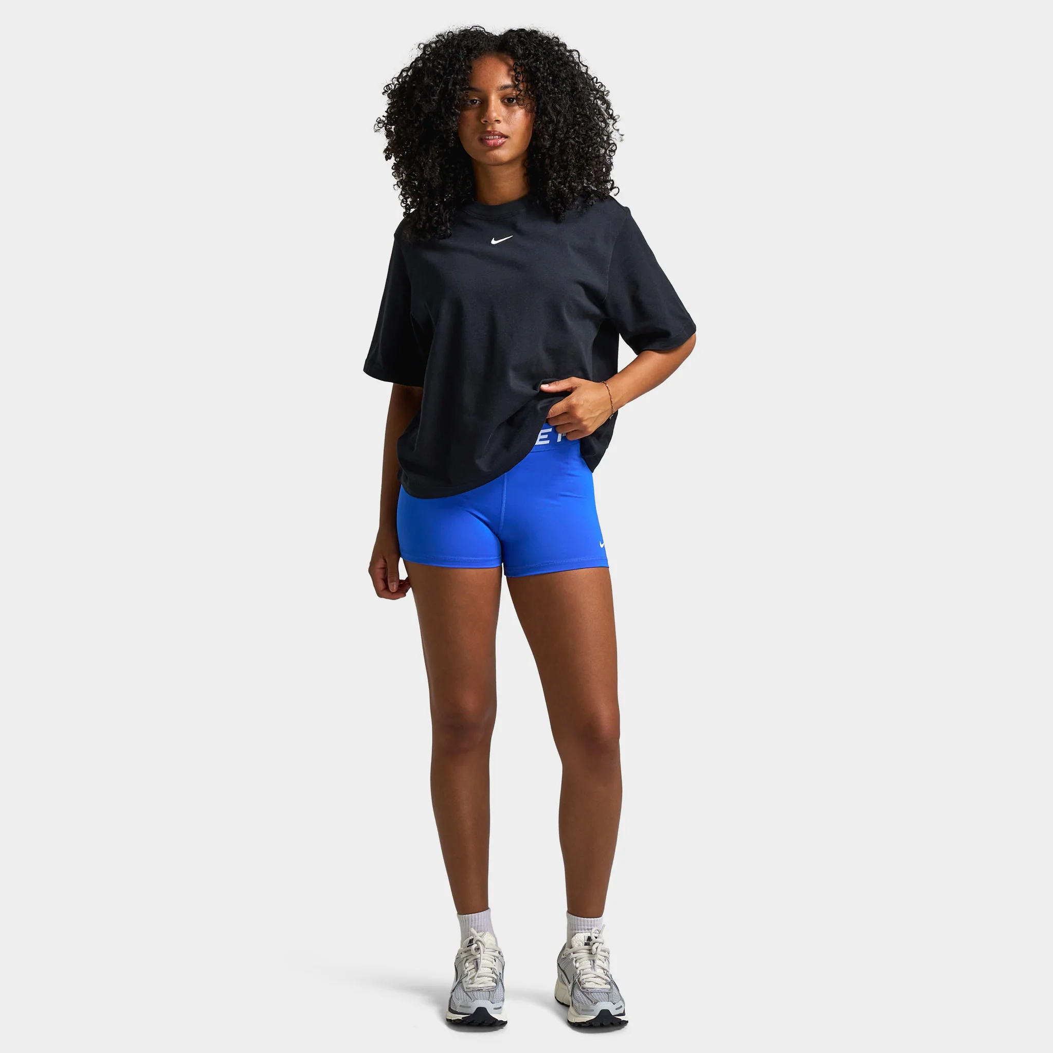 Nike Pro Women's 3" Shorts Hyper Royal / White - Image 6