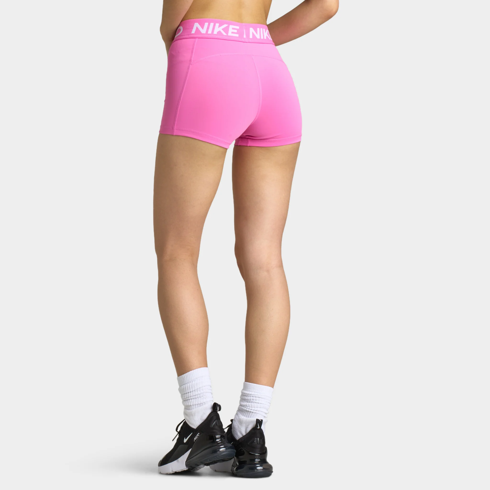 Nike Pro Women's 365 Shorts 3" Playful Pink / White - Image 2