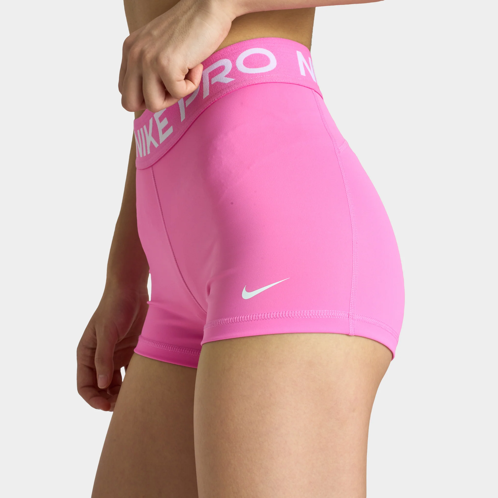 Nike Pro Women's 365 Shorts 3" Playful Pink / White - Image 3