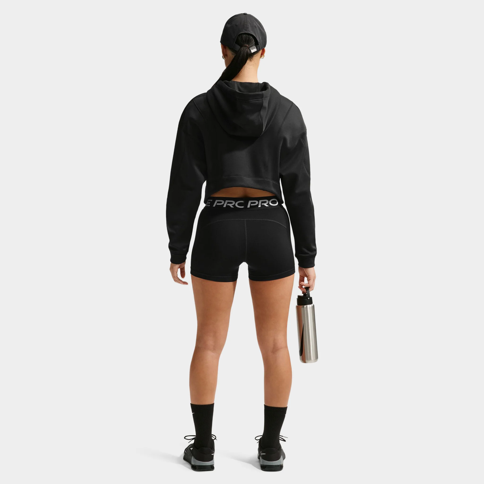Nike Pro Women's DF 365 Midrise 3" Shorts USM / Black / White - Image 2