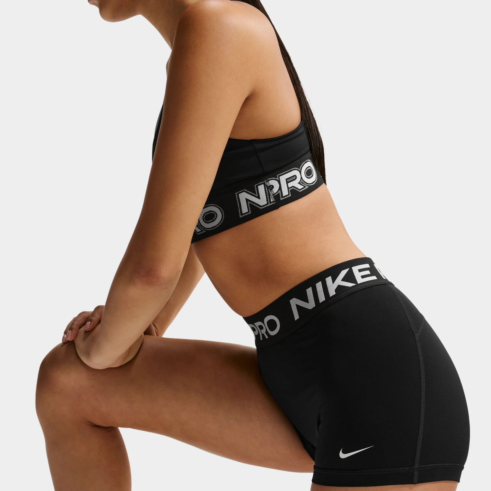 Nike Pro Women's DF 365 Midrise 3" Shorts USM / Black / White - Image 4