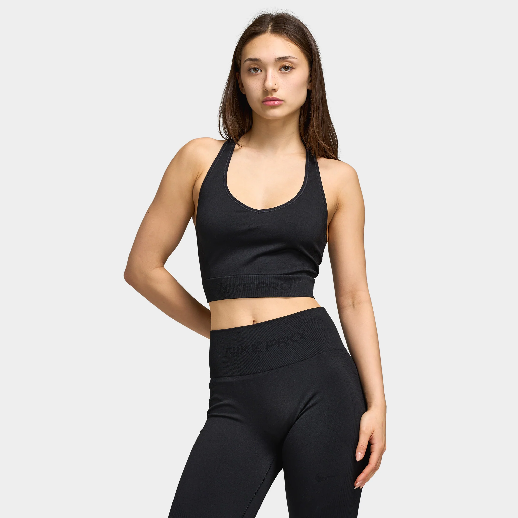 Nike Pro Women's Dry Fit Seamless Tank / Black - Image 4