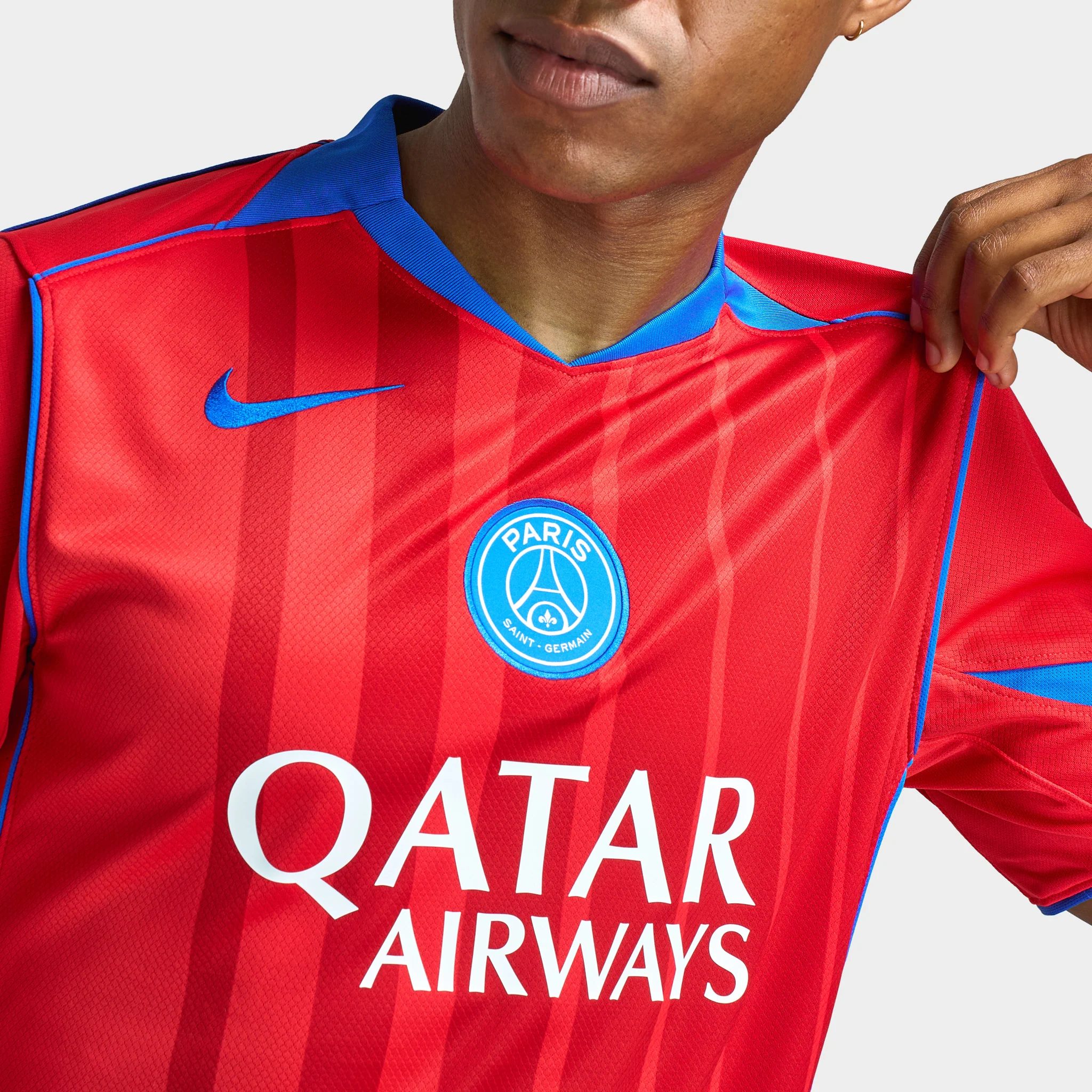 Nike PSG Stad 3R Dri-FIT Jersey Global Red / Sport Red - Hyper Royal - Image 4