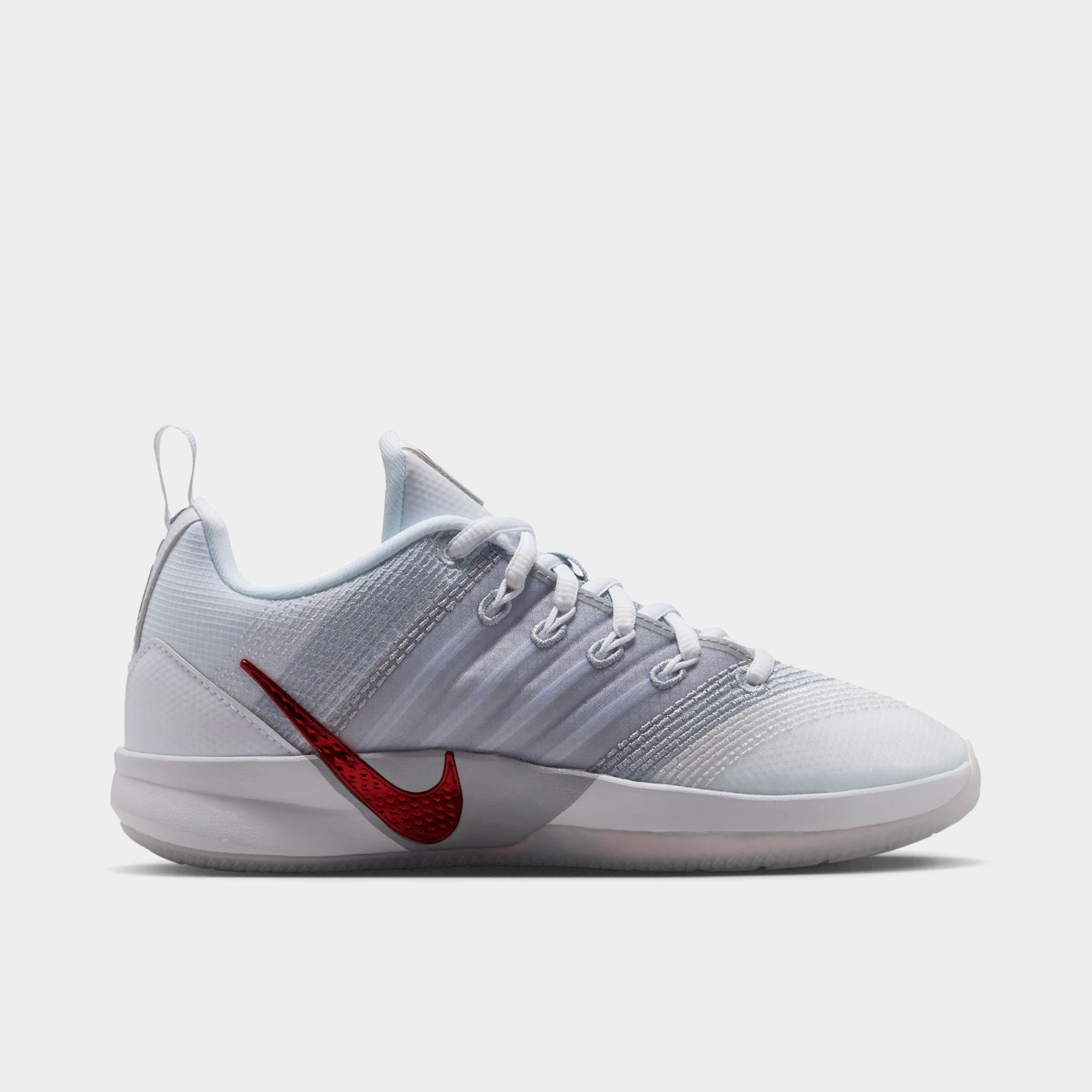 Nike Sabrina 3 GS White / Metallic Dark Grey - Wolf Grey - Image 4