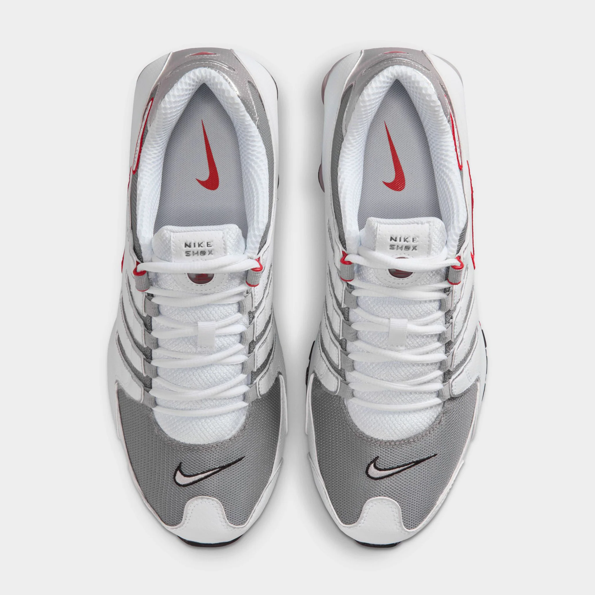 Nike Shox NZ White / Red / Grey - Image 5