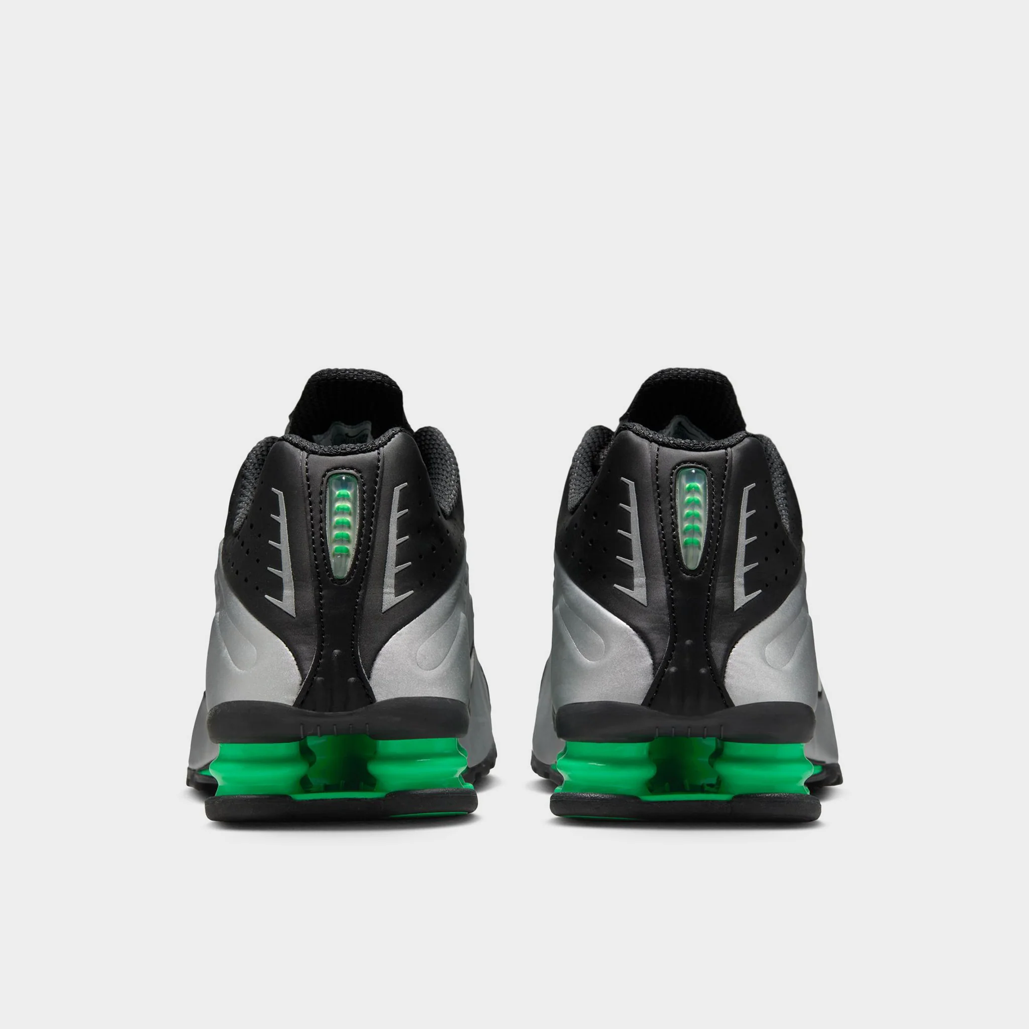 Nike Shox R4 Metallic Silver / Metallic Silver - Black - Image 4