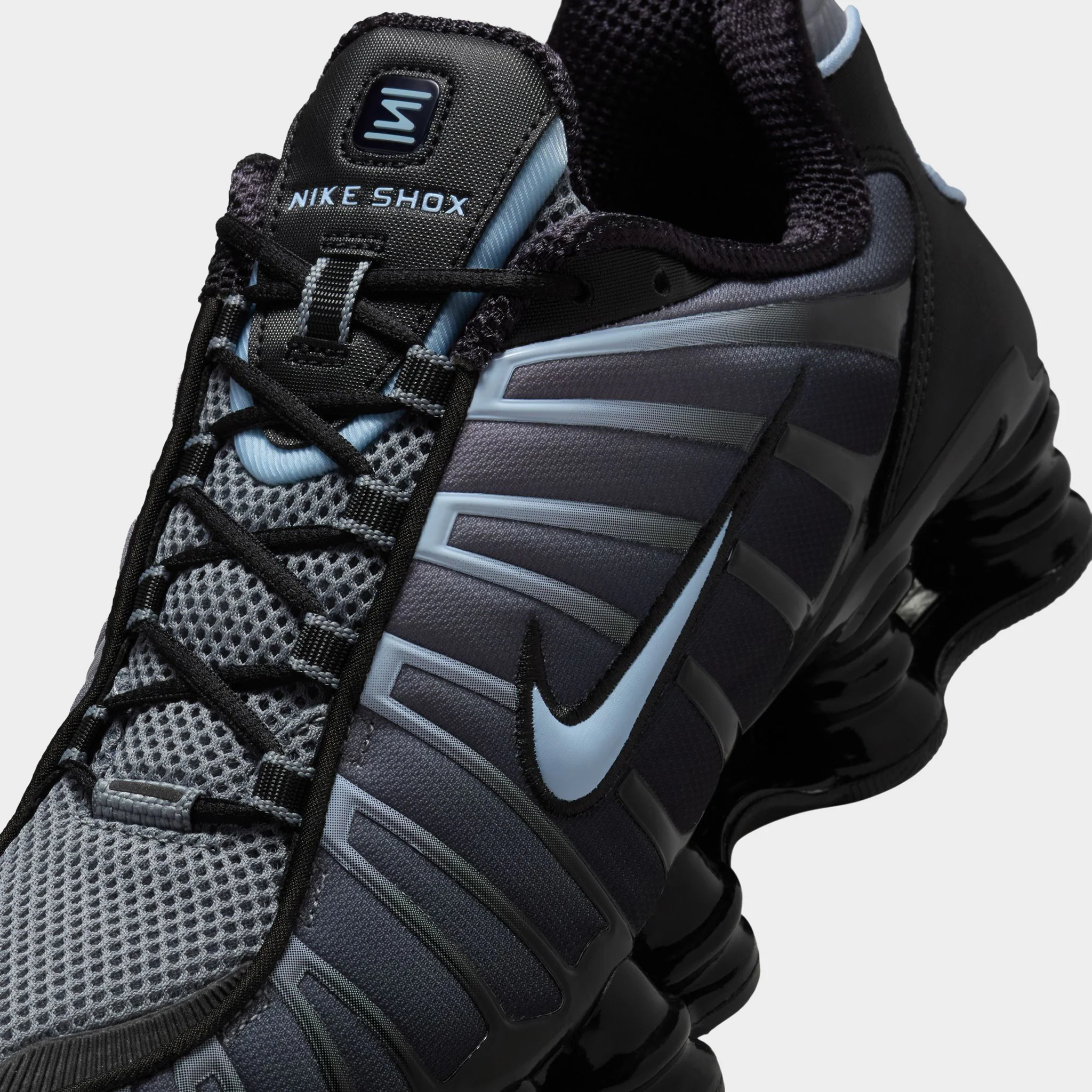 Nike Shox TL Black / Celestine Blue - Cool Grey - Image 3