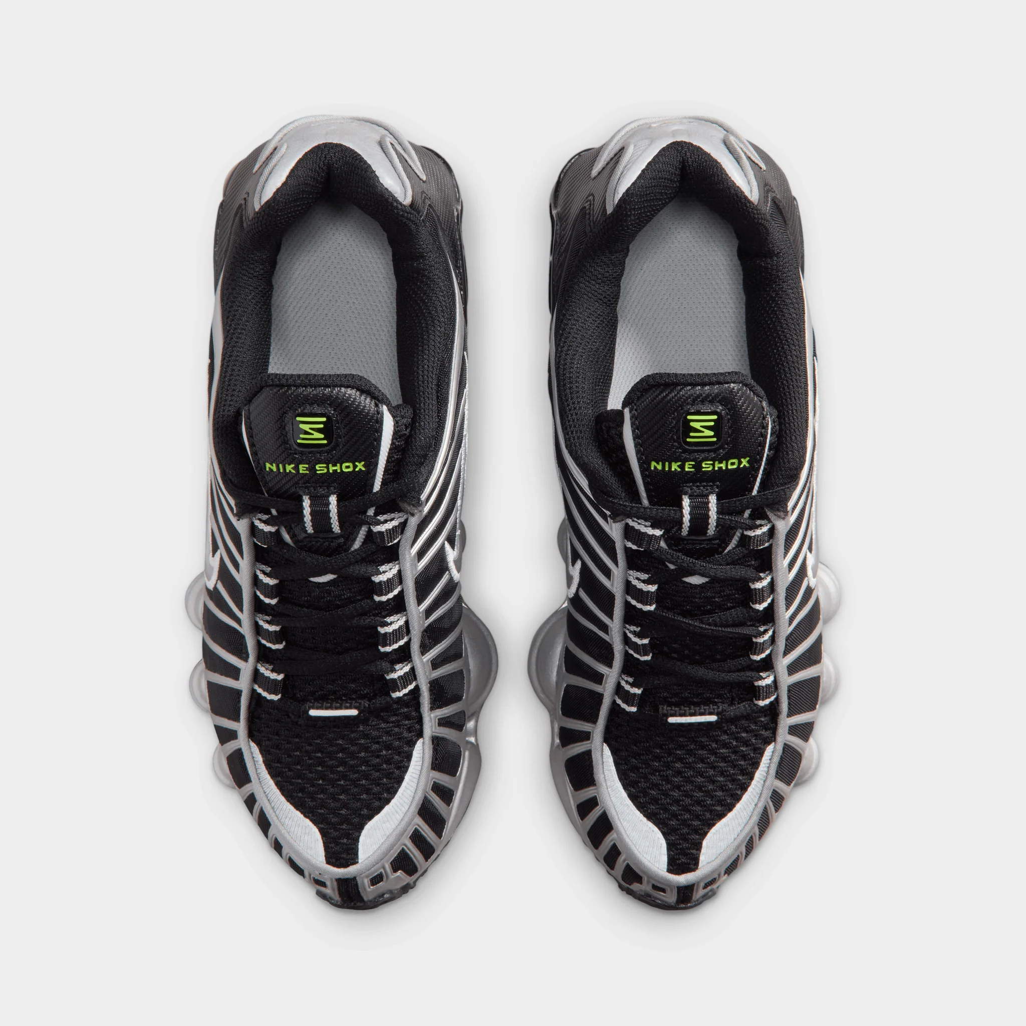 Nike Shox TL Black / Metallic Silver - Volt - Image 5