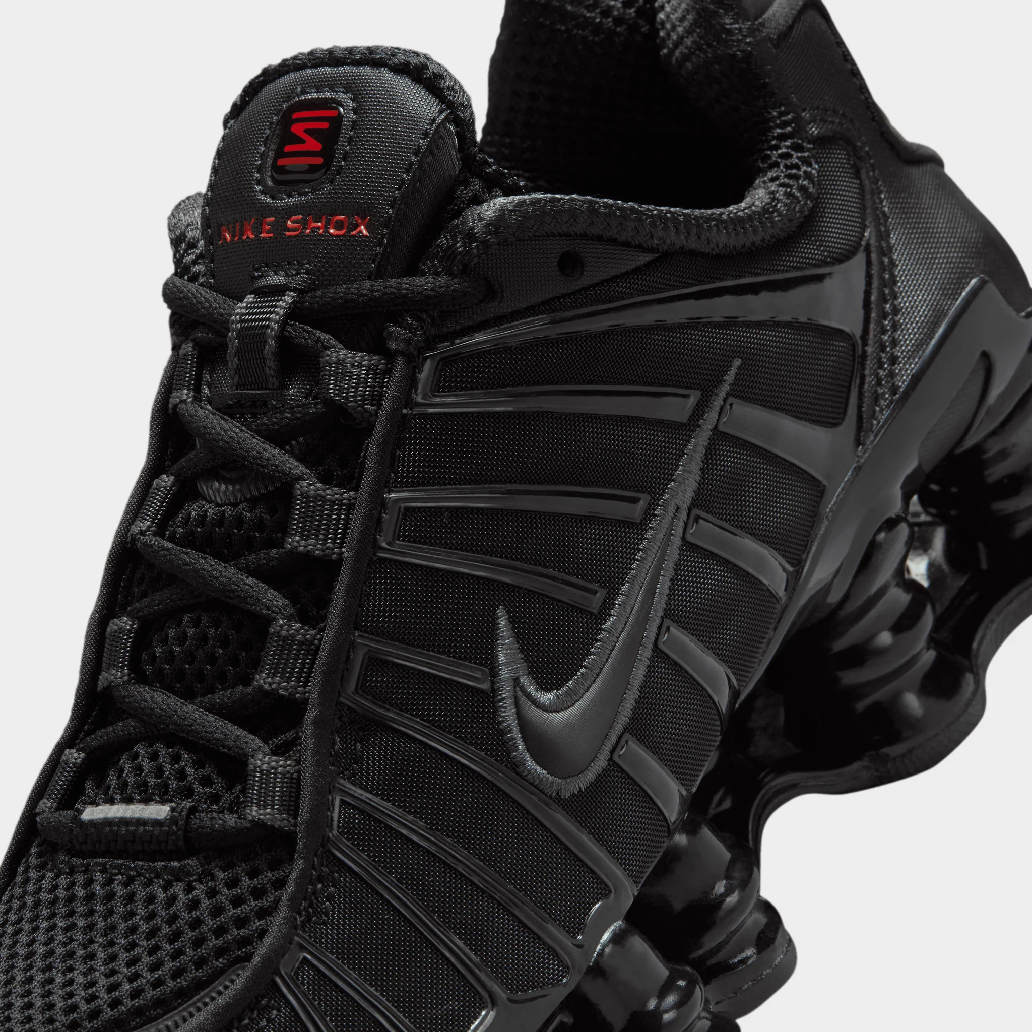 Nike Shox TL GS Black / Black - Metallic Hematite - Image 3