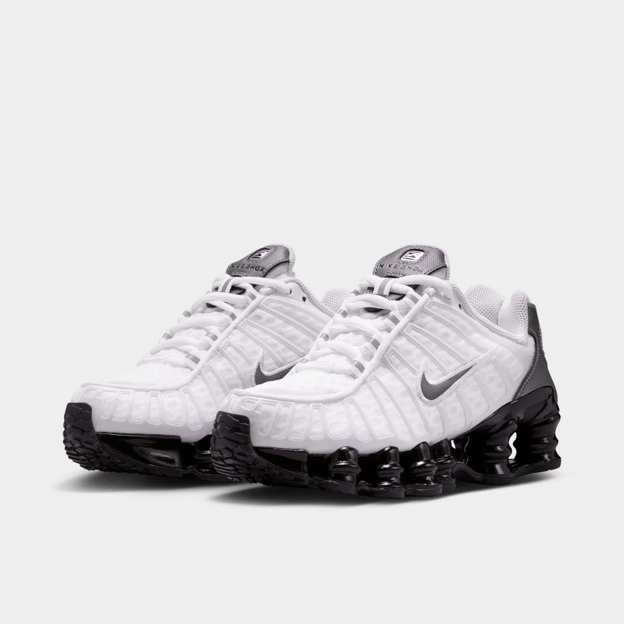 Nike Shox TL GS White / Metallic Cool Grey - Cool Grey - Image 2