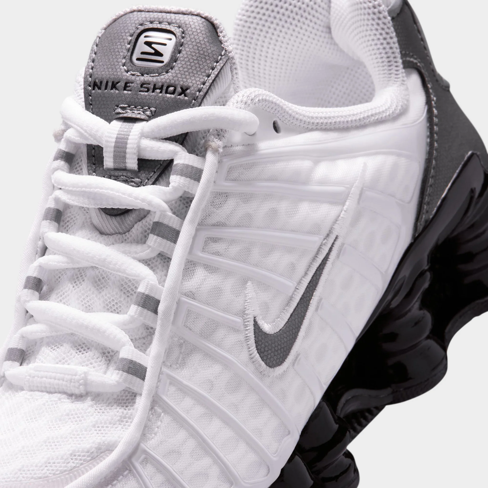 Nike Shox TL GS White / Metallic Cool Grey - Cool Grey - Image 3