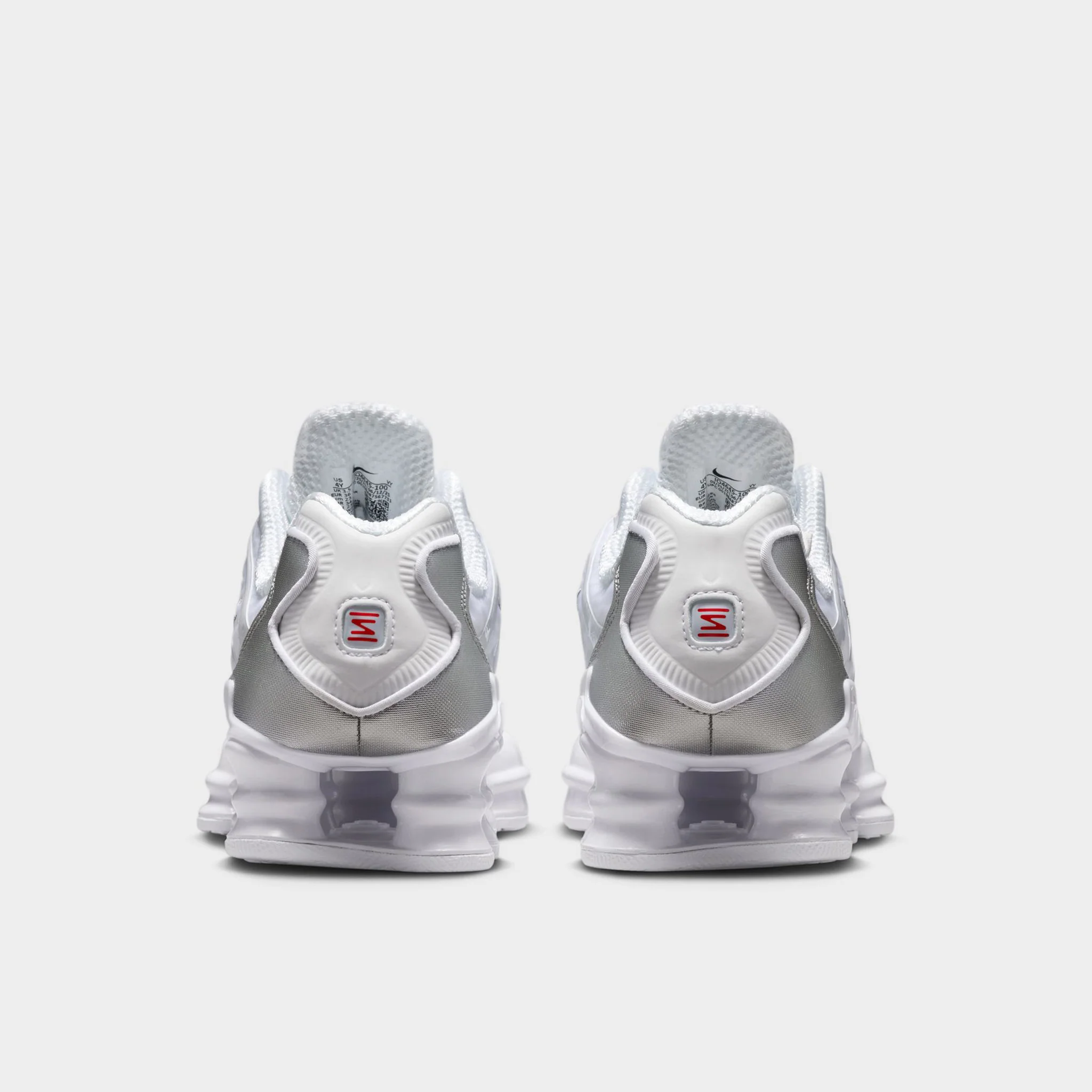 Nike Shox TL GS White / White - Metallic Silver - Image 4