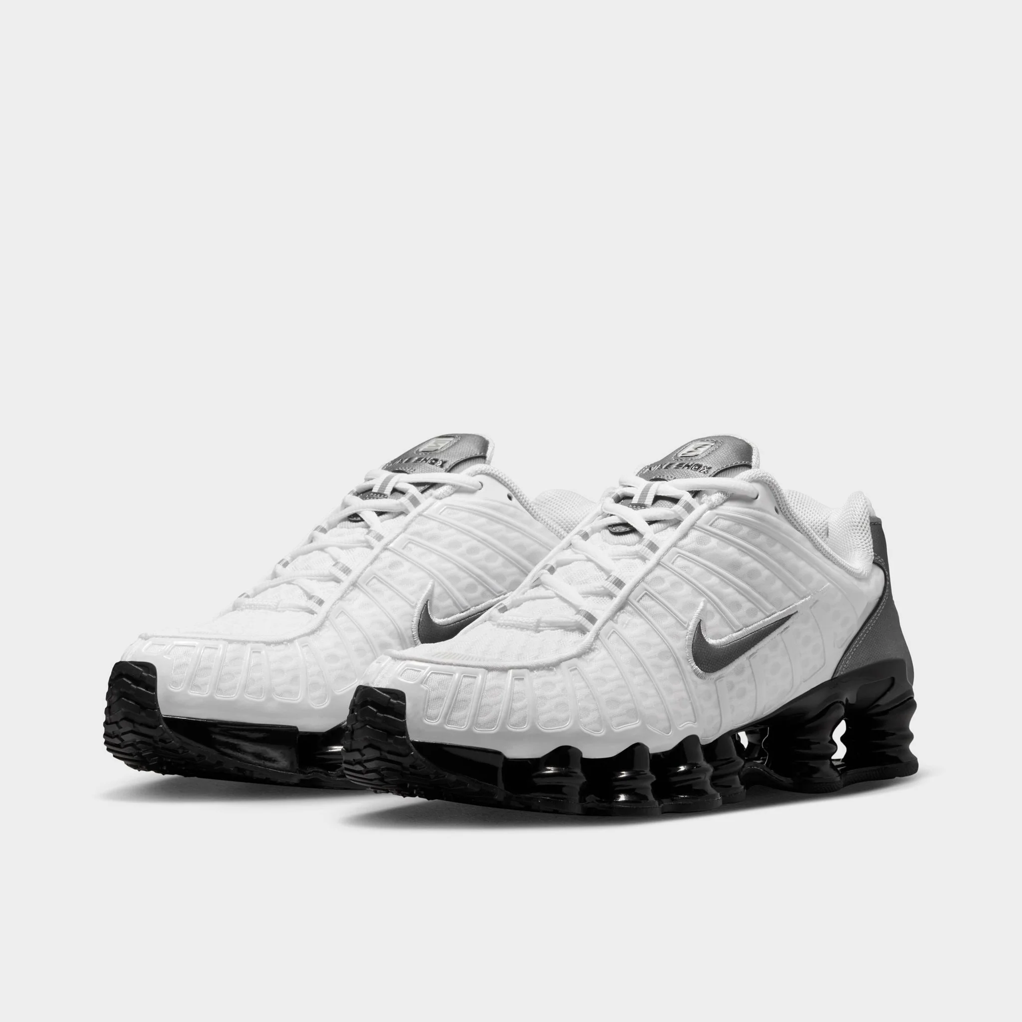 Nike Shox TL White / Metallic Cool Grey - Black - Image 2