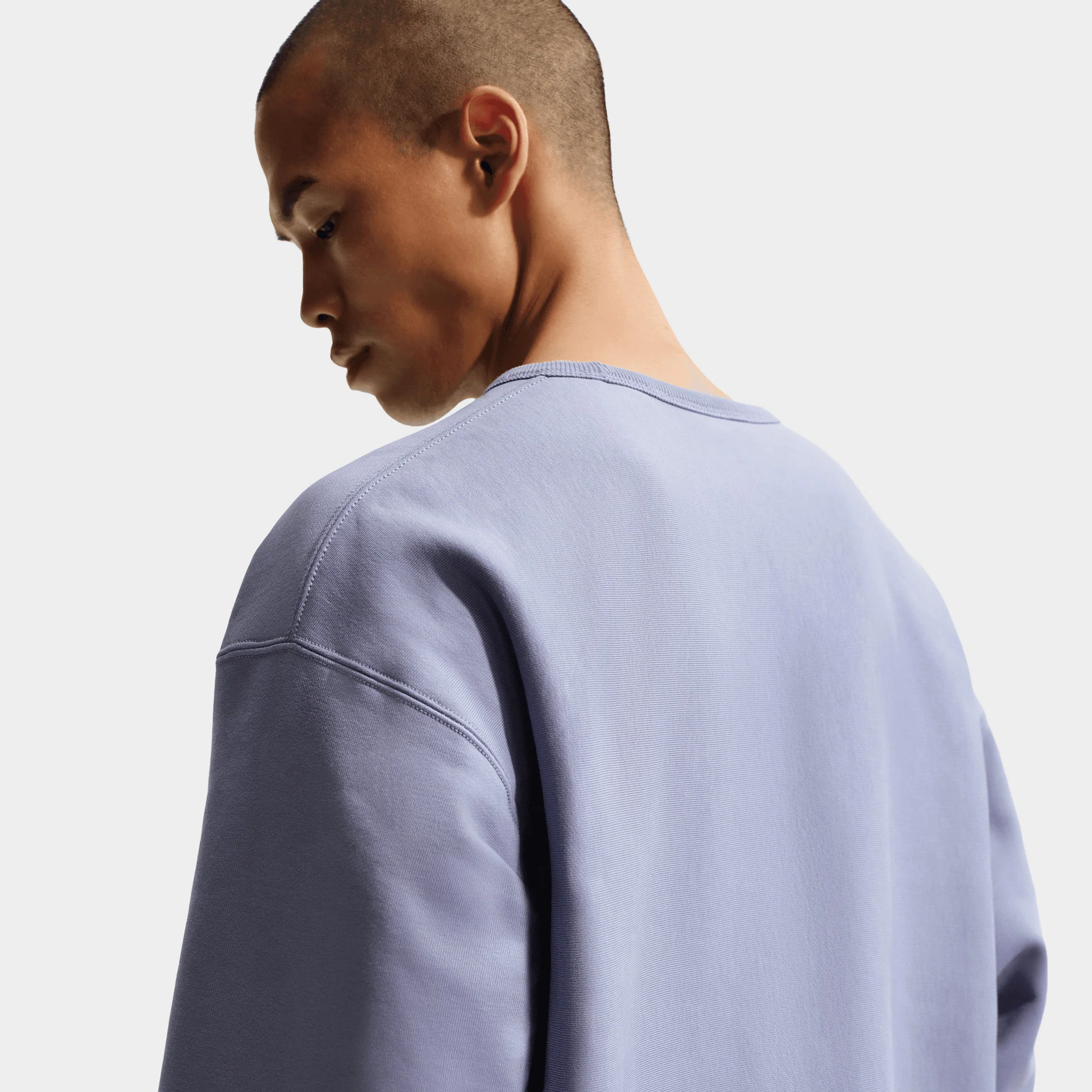 Nike Solo Swoosh Fleece Crew / Iron Purple - Image 2