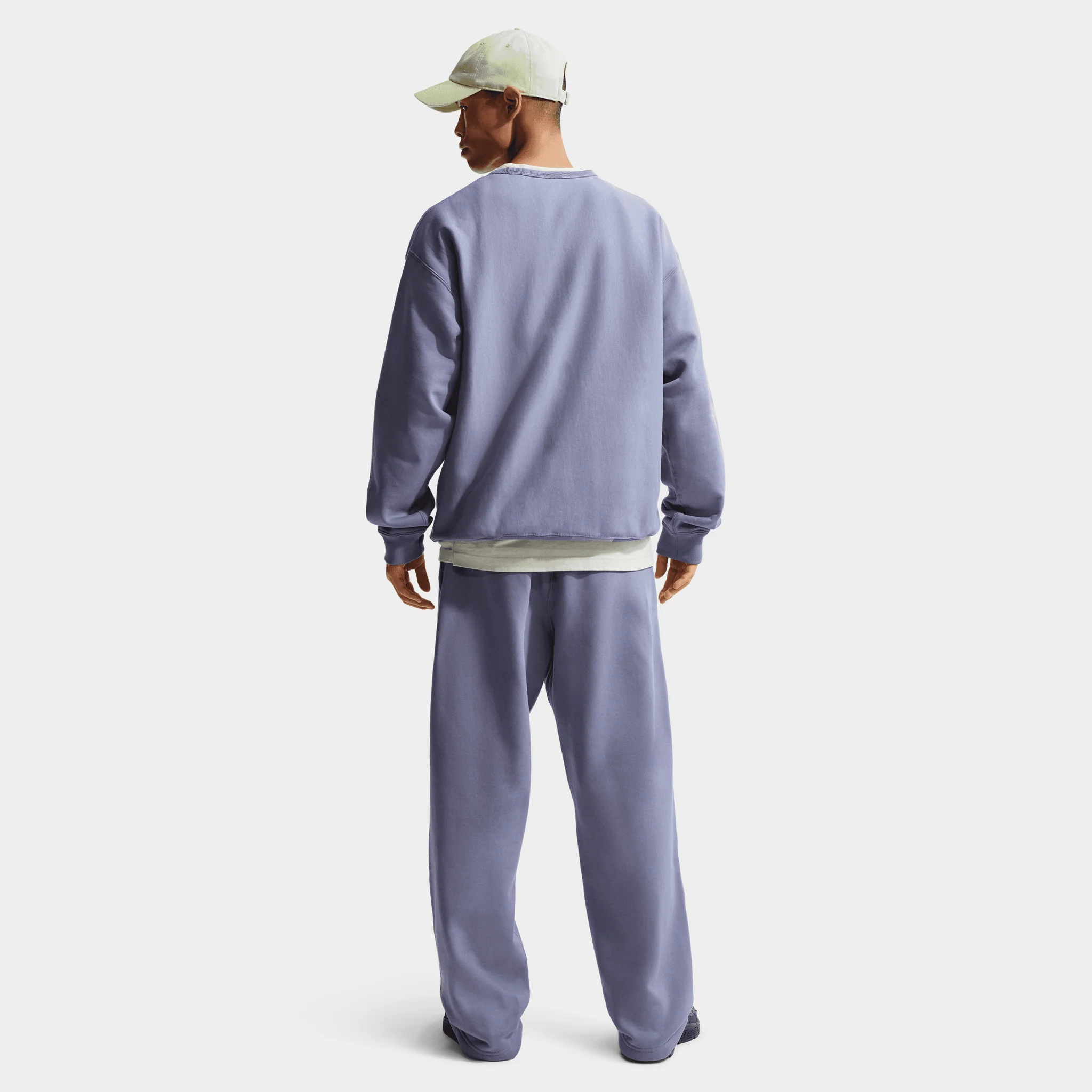 Nike Solo Swoosh Fleece Crew / Iron Purple - Image 4