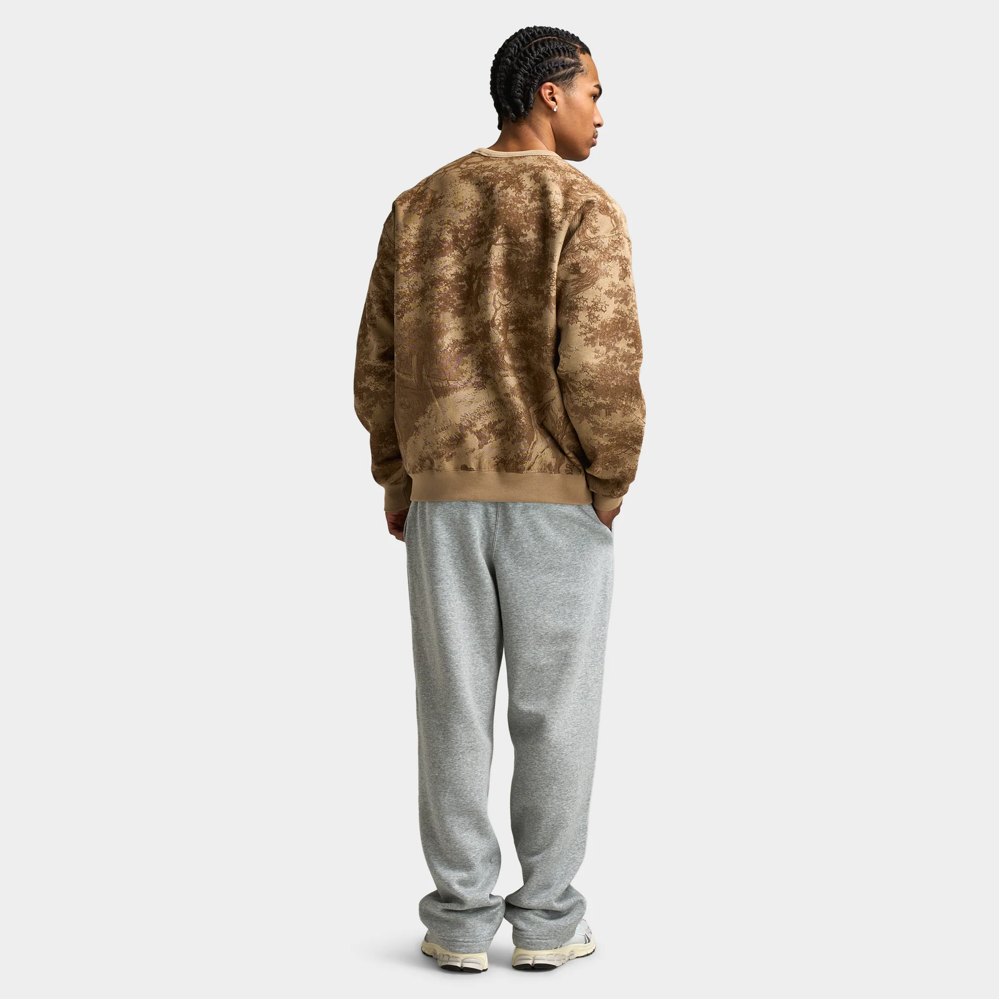 Nike Solo Swoosh Fleece Crew / Parachute Beige - Image 6