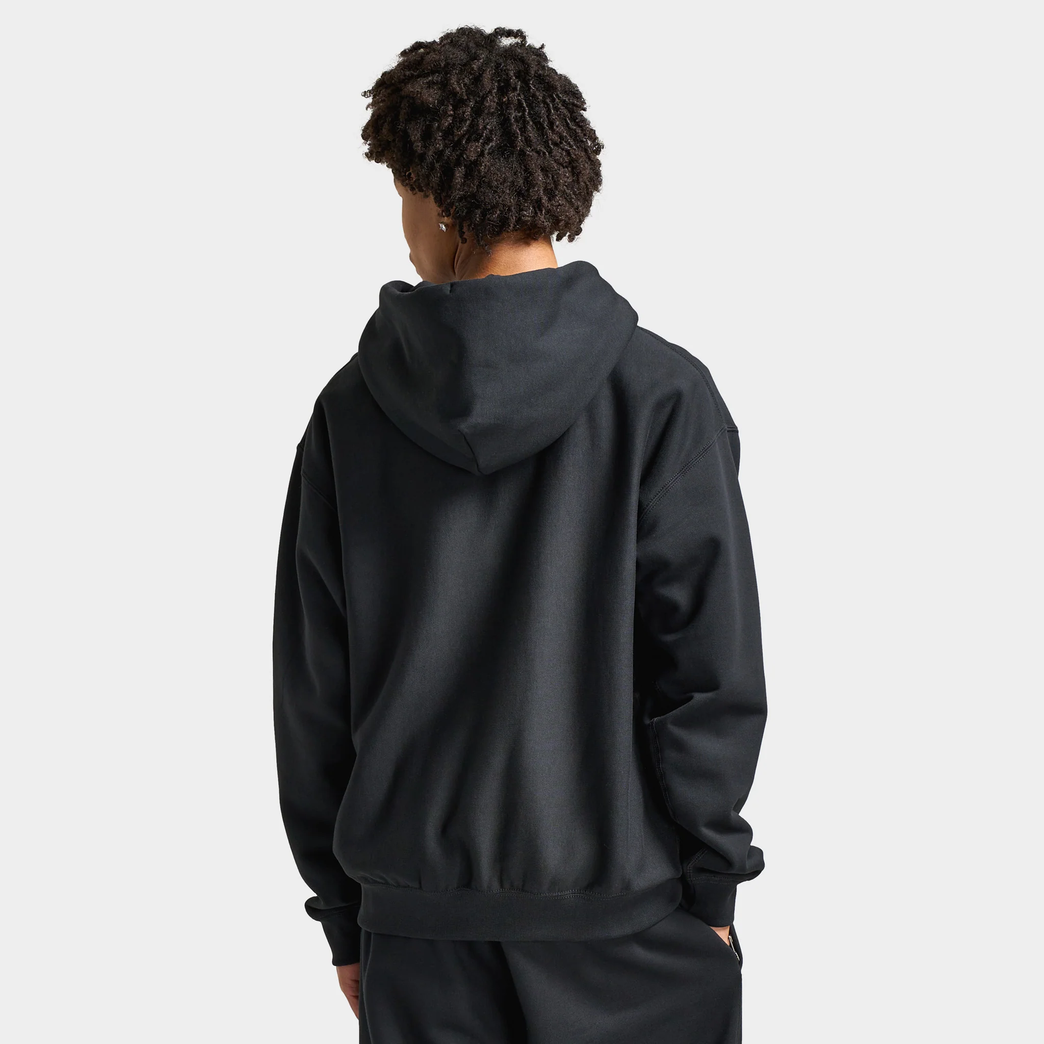 Nike Solo Swoosh Full-Zip Hoodie Black / White - Image 2