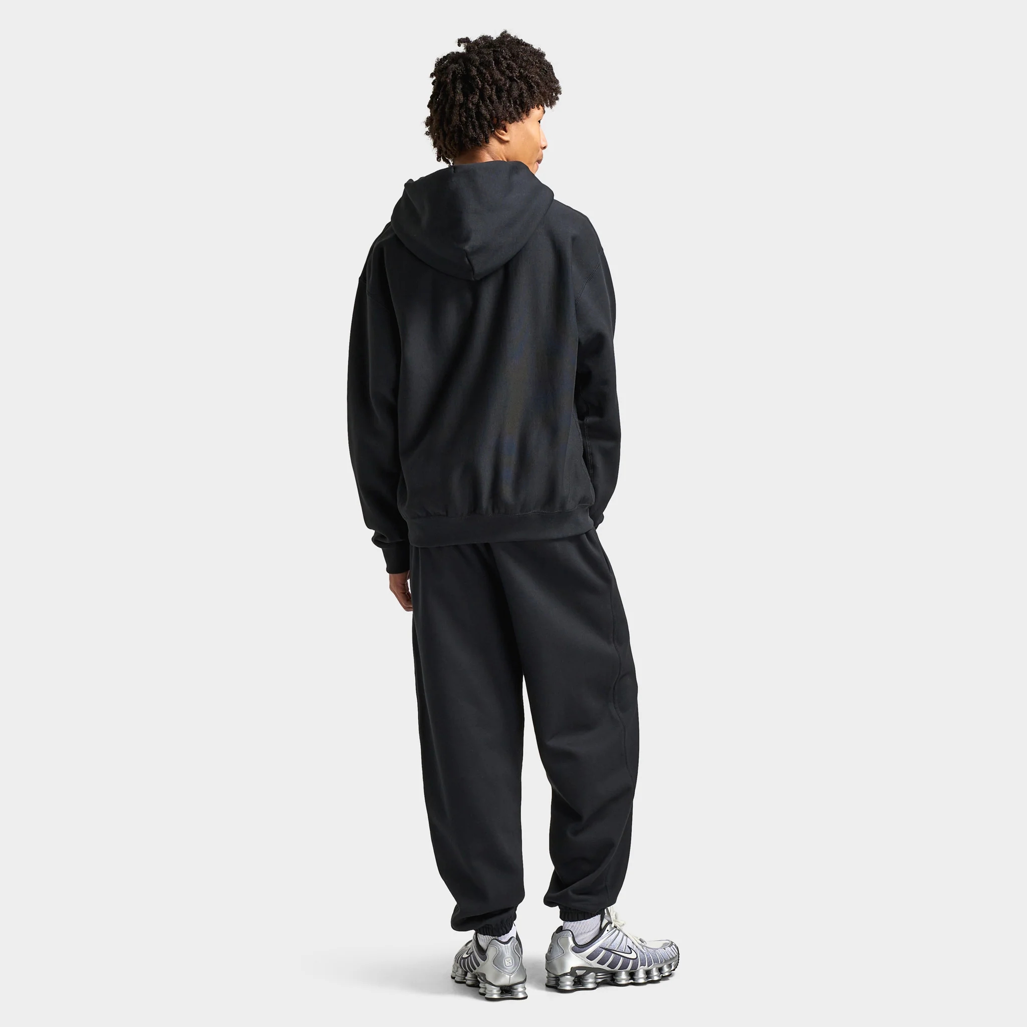 Nike Solo Swoosh Full-Zip Hoodie Black / White - Image 5