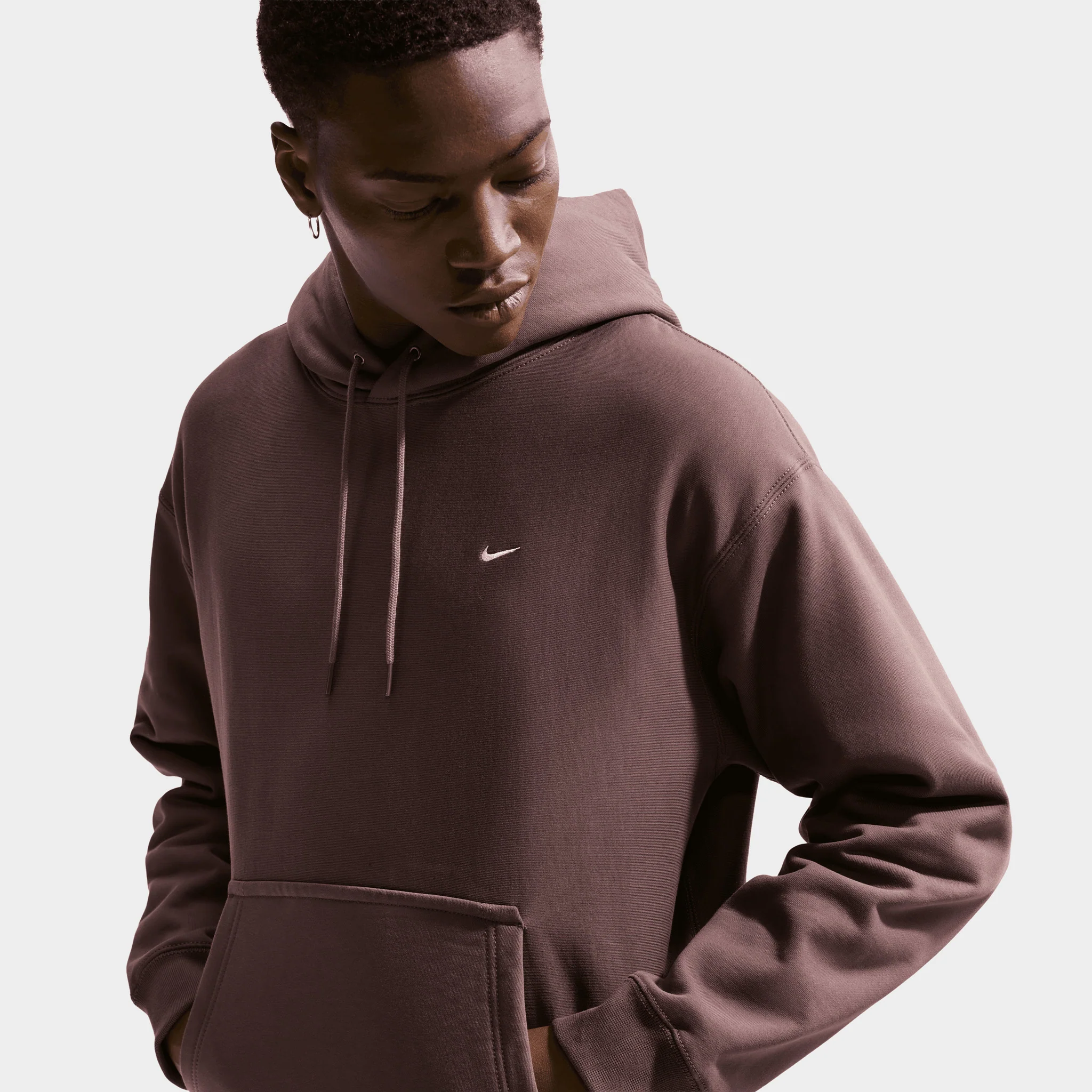 Nike Solo Swoosh Hoodie / Purple - Image 3