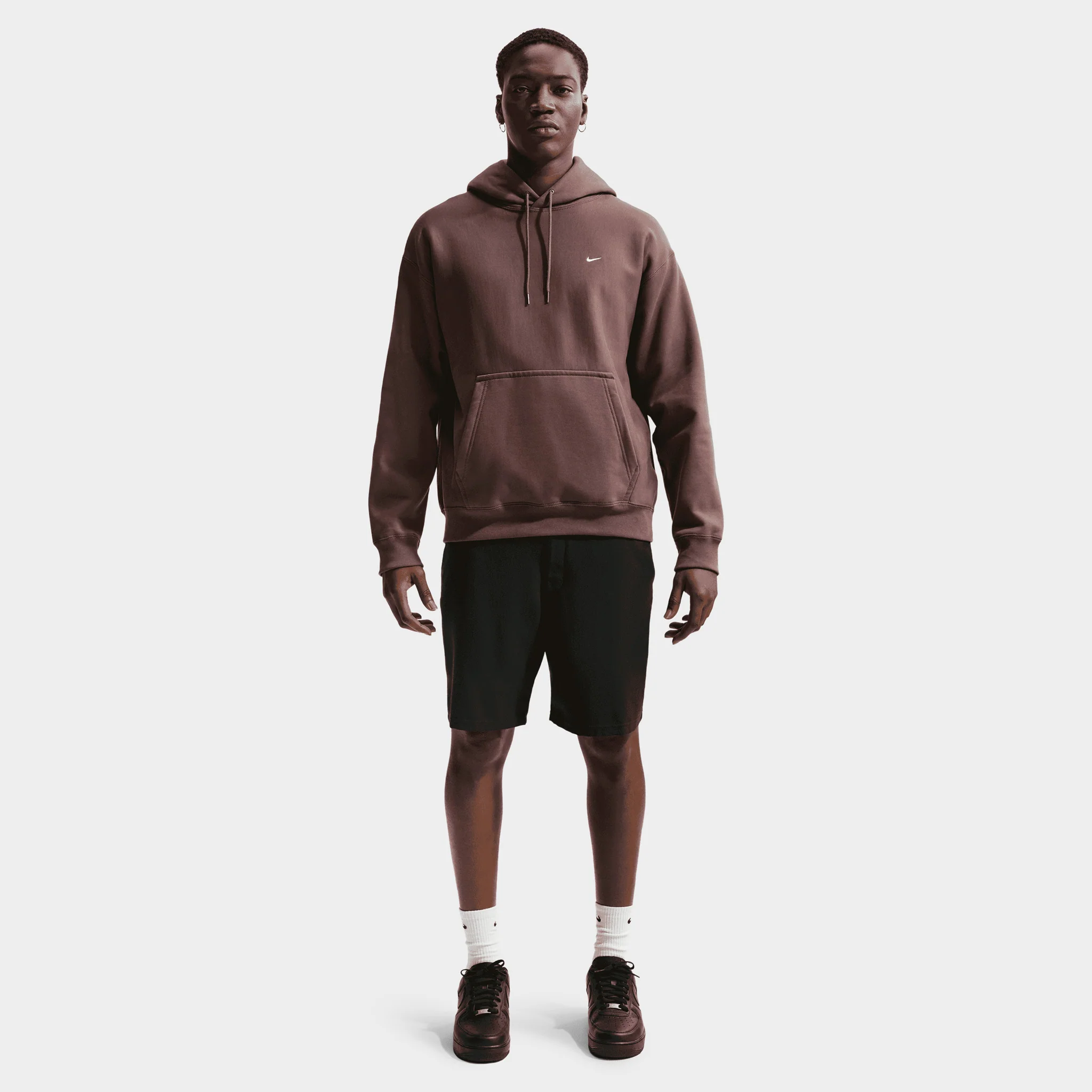 Nike Solo Swoosh Hoodie / Purple - Image 5