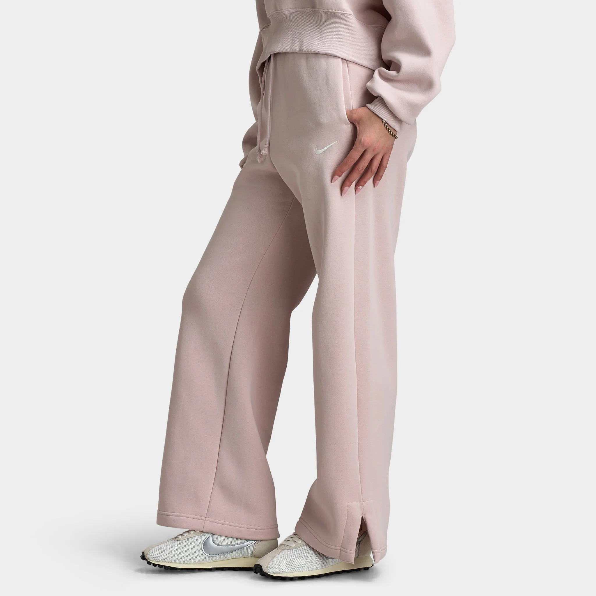 Nike Sporstwear Women's Phoenix Fleece High Rise Pants Wide / Silt Red - Image 3
