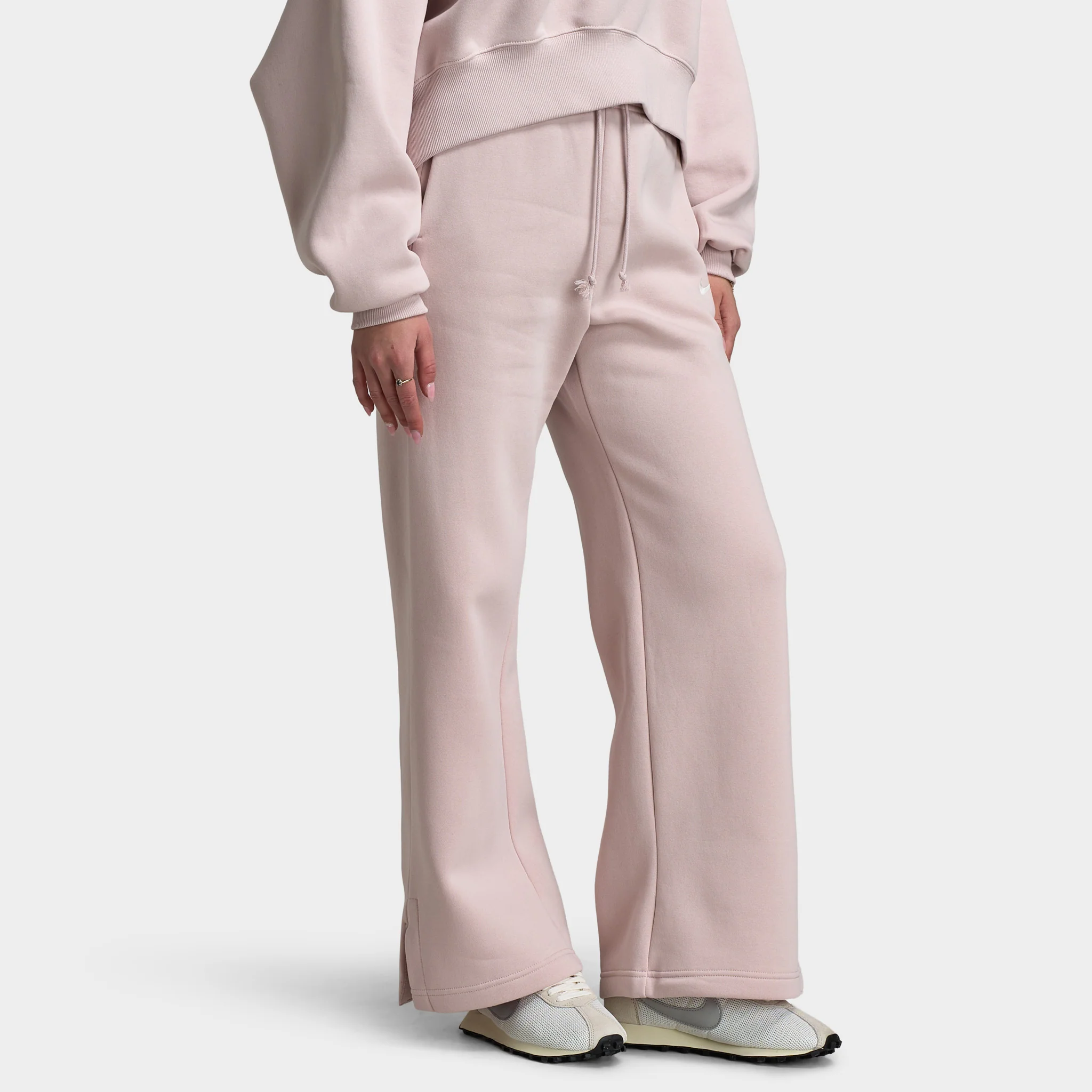 Nike Sporstwear Women's Phoenix Fleece High Rise Pants Wide / Silt Red - Image 4
