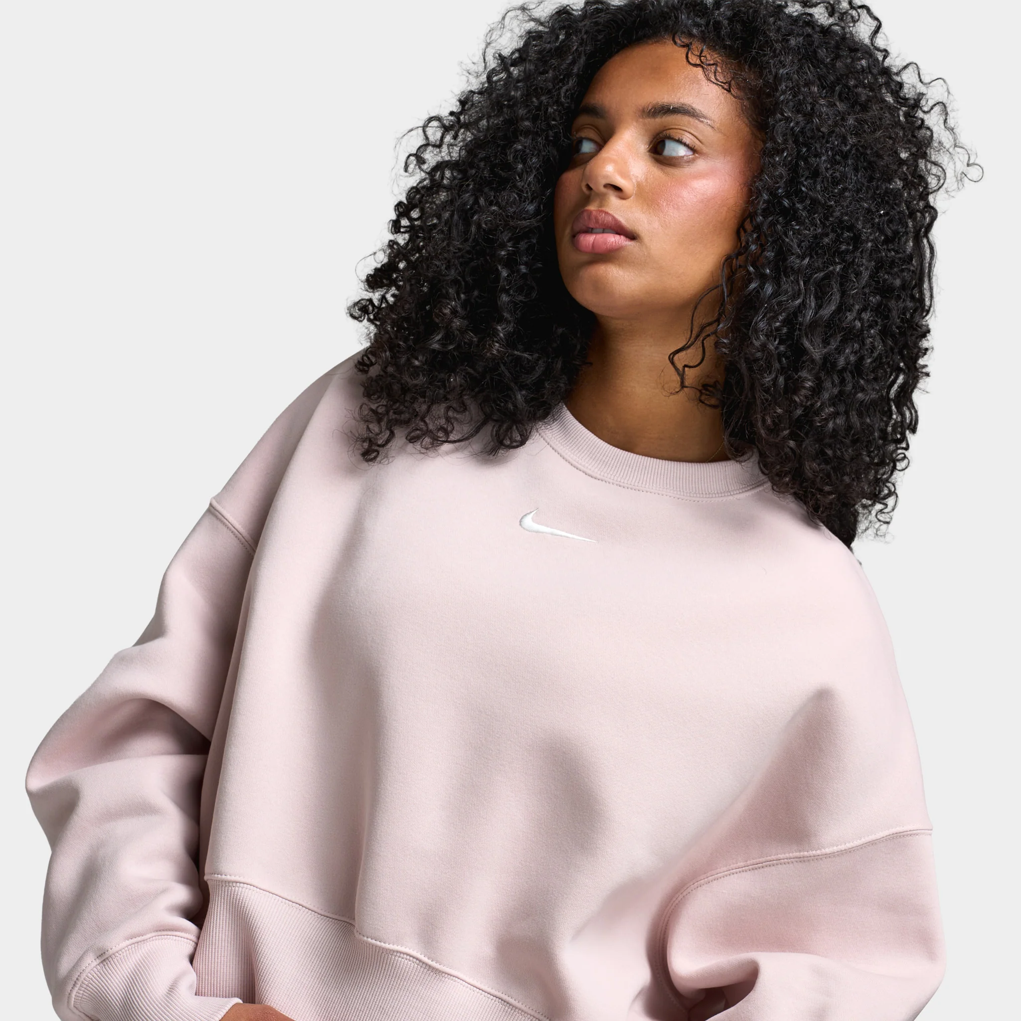 Nike Sporstwear Women's Phoenix Fleece Oversized Crew / S;it Red - Image 3