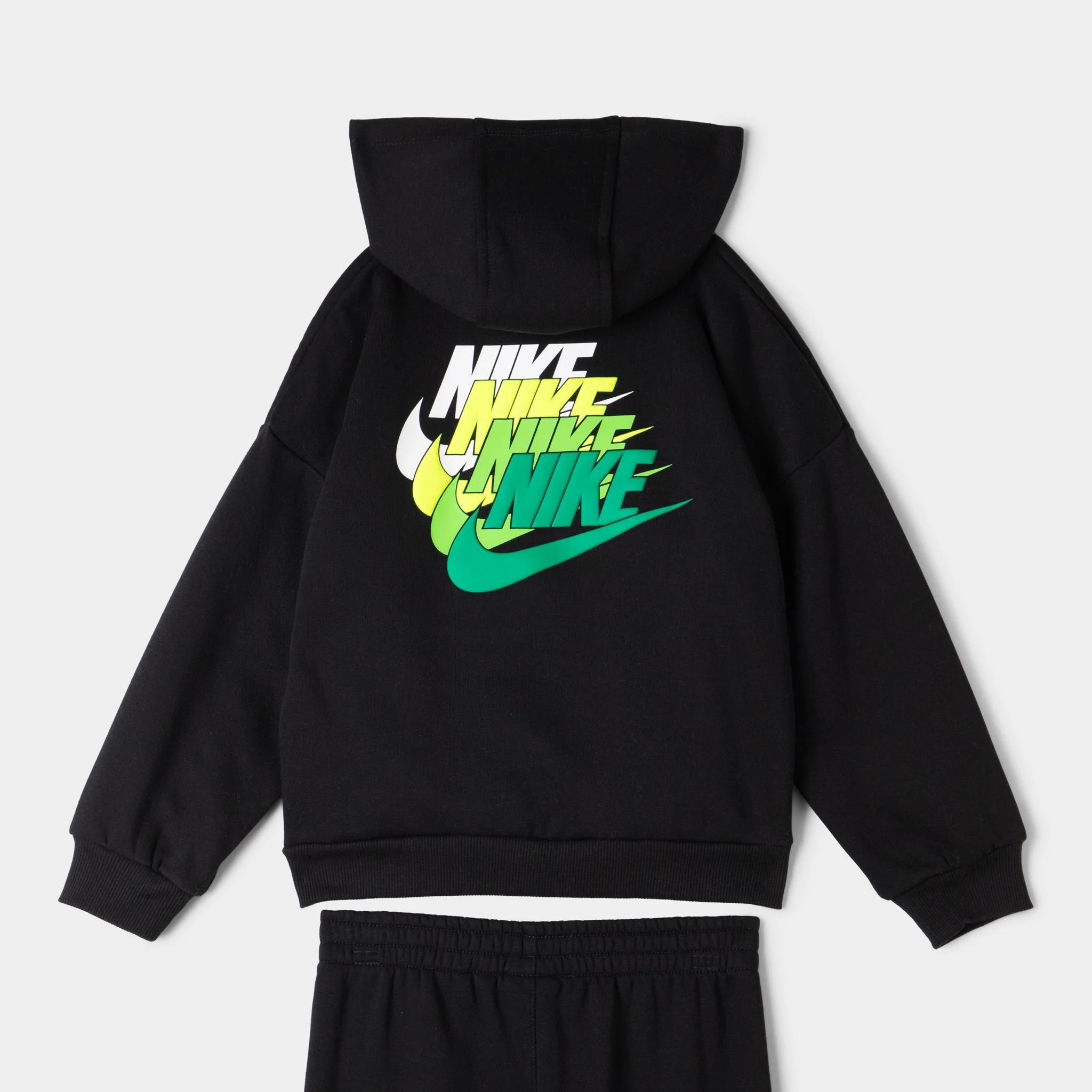 Nike Sportswear Children's Fleece Pullover Pant Set / Black - Image 7