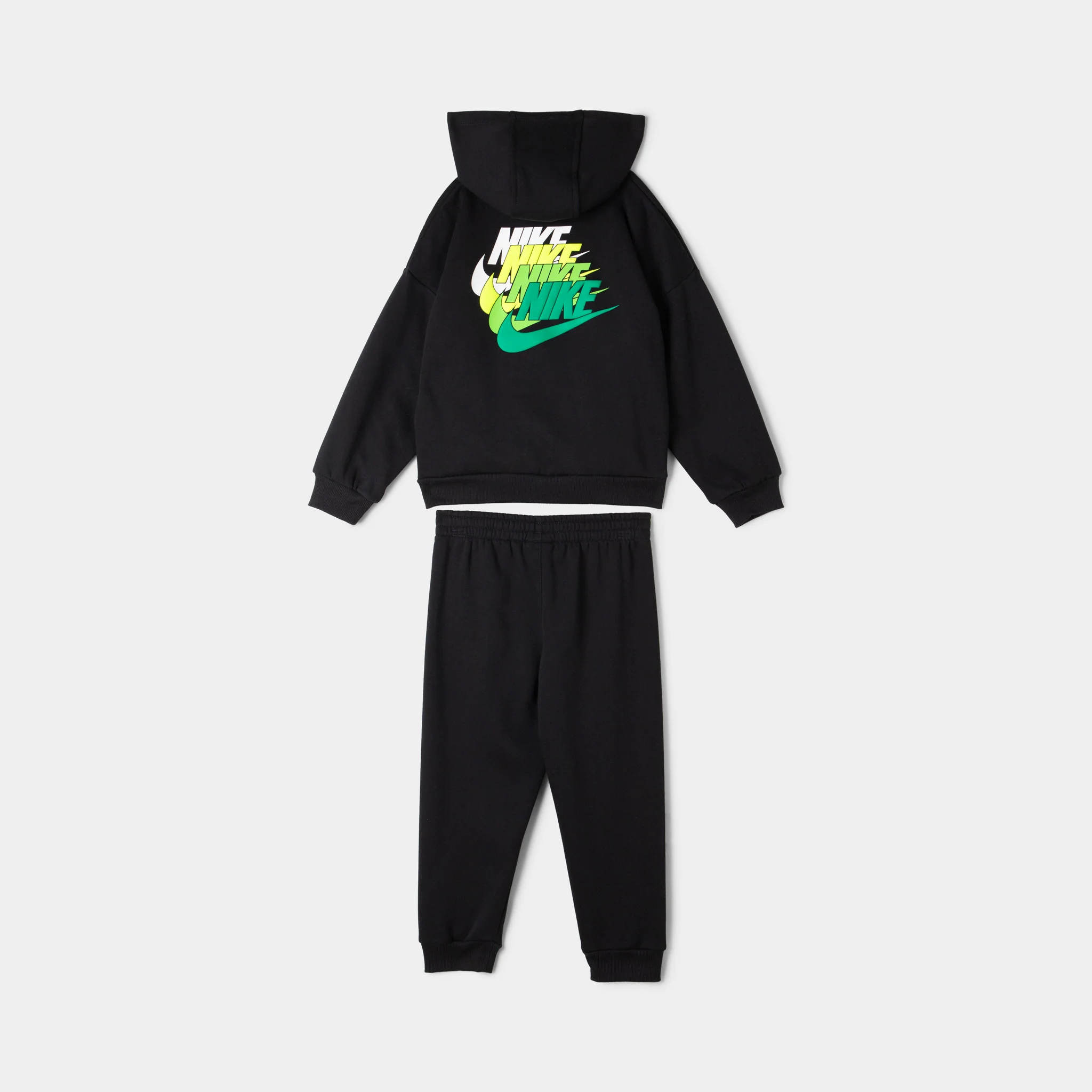 Nike Sportswear Children's Fleece Pullover Pant Set / Black - Image 8