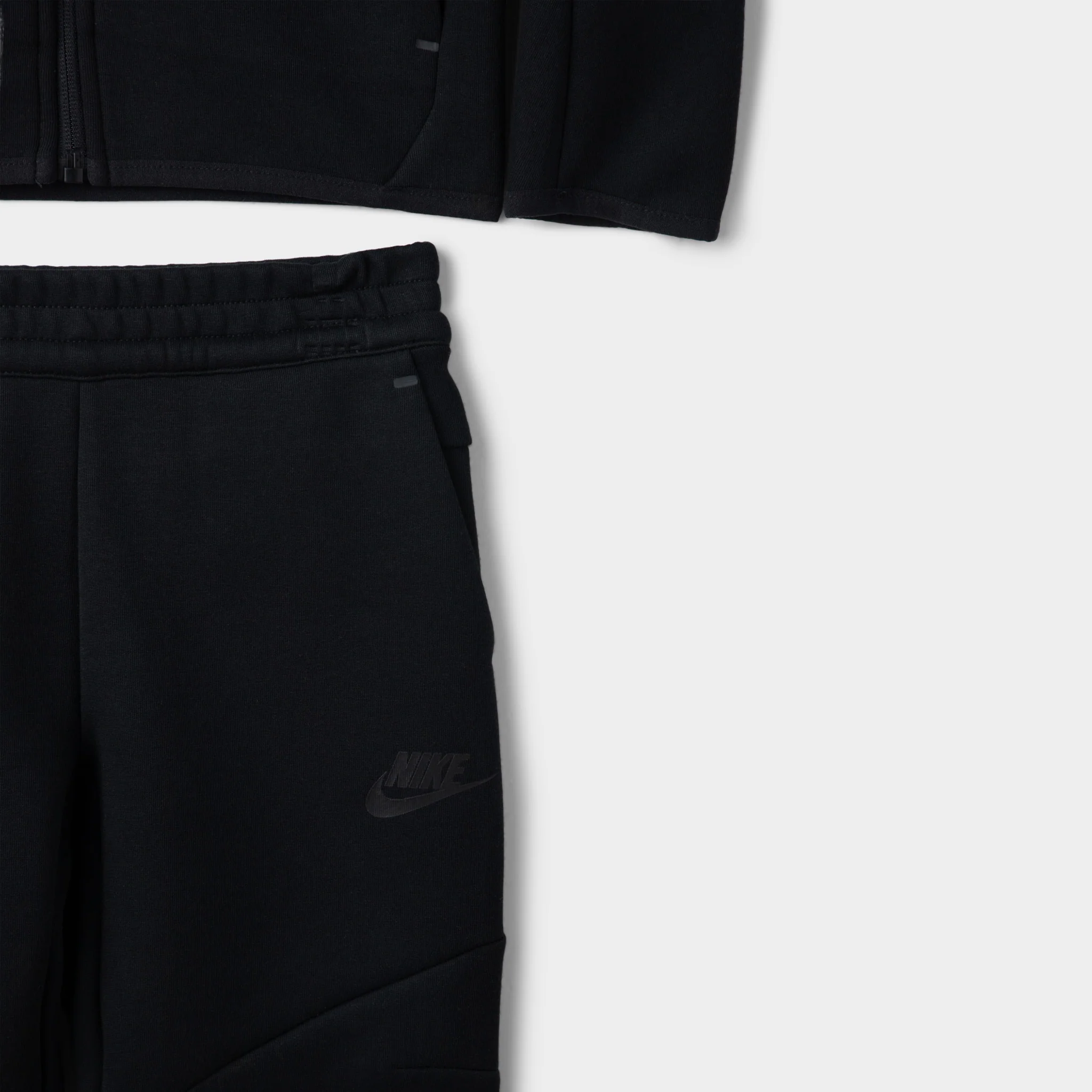 Nike Sportswear Children's Tech Fleece Full Zip Hoodie Set / Black - Image 11