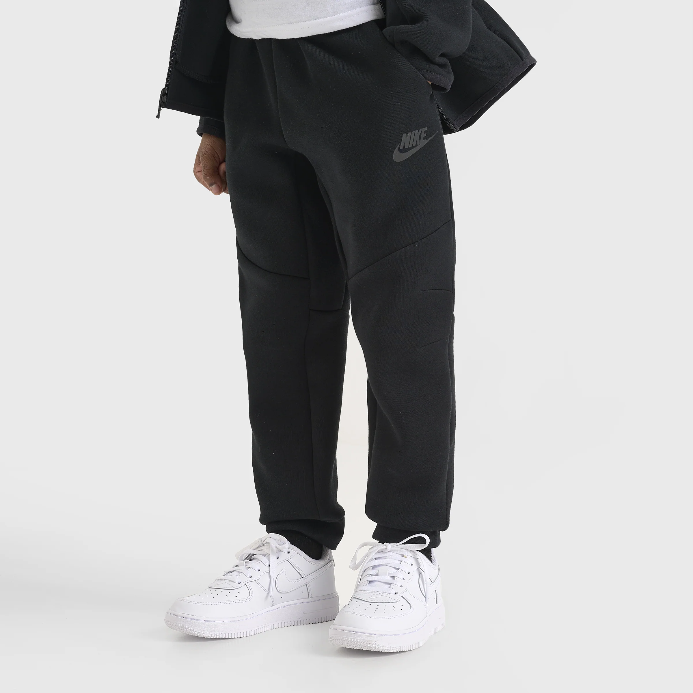 Nike Sportswear Children's Tech Fleece Full Zip Hoodie Set / Black - Image 5
