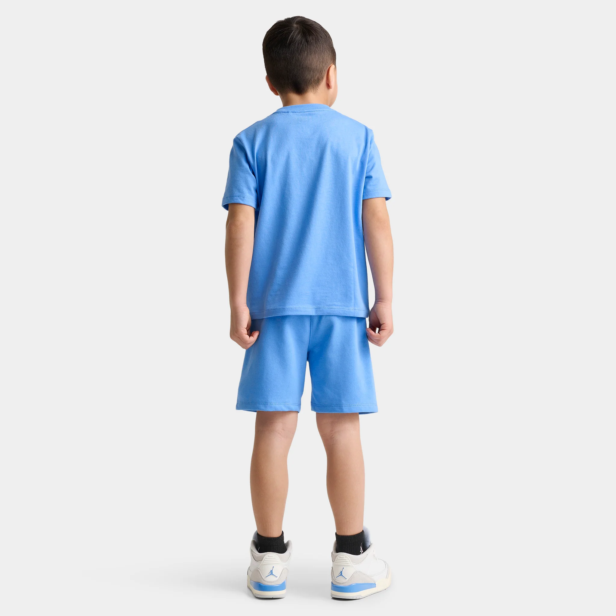 Nike Sportswear Children's Tee Fleece Shorts Set / University Blue - Image 2